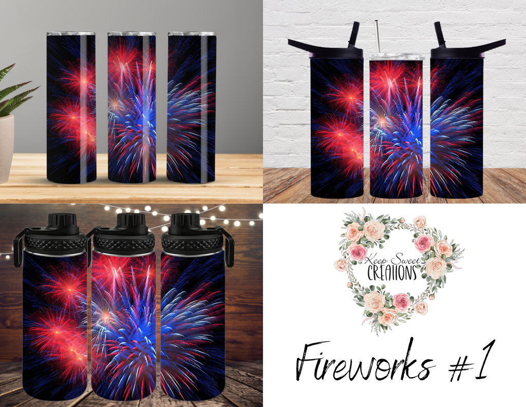 Light up your celebrations with these Fireworks Patriotic Tumblers! 🎆🇺🇸 Featuring dazzling red, white, and blue fireworks bursting against a dark sky, these tumblers bring the energy of July 4th, Memorial Day, and all things American pride! Perfect for summer BBQs, patriotic gatherings, and anyone who loves a bold, festive design. Available in multiple tumbler sizes to match your celebration style!