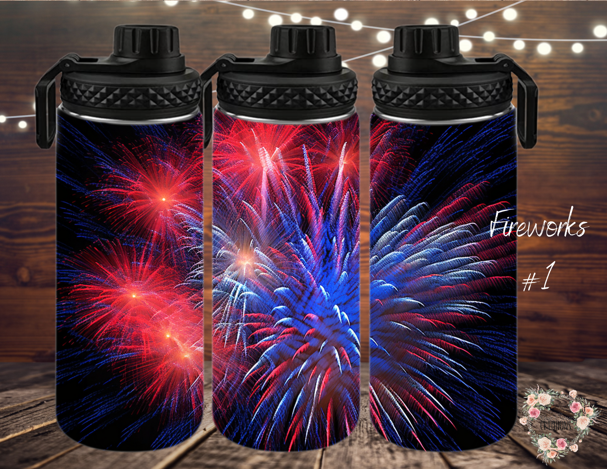 Light up your celebrations with these Fireworks Patriotic Tumblers! 🎆🇺🇸 Featuring dazzling red, white, and blue fireworks bursting against a dark sky, these tumblers bring the energy of July 4th, Memorial Day, and all things American pride! Perfect for summer BBQs, patriotic gatherings, and anyone who loves a bold, festive design. Available in multiple tumbler sizes to match your celebration style!