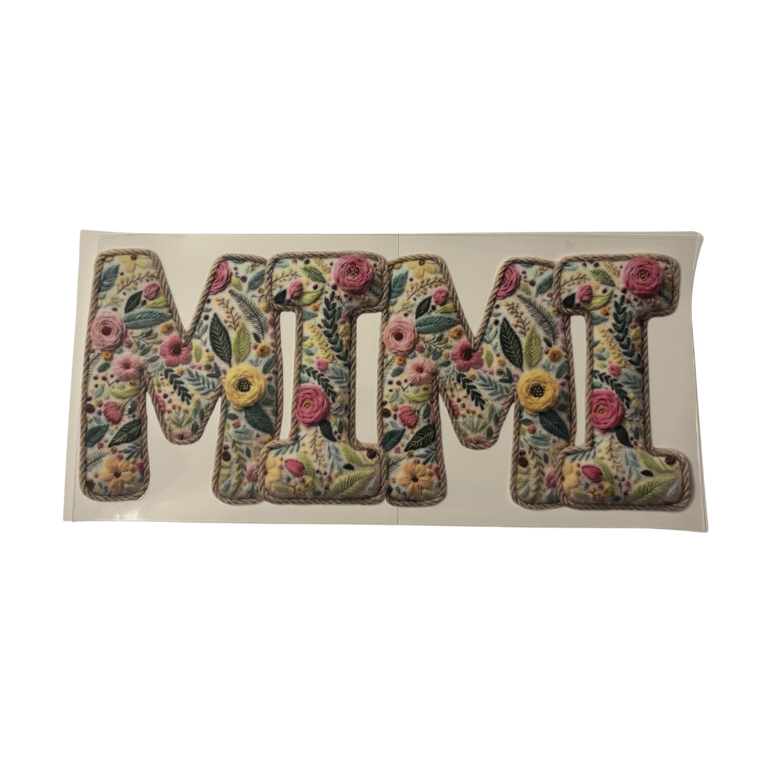 Floral Embroidered MIMI DTF -WRAP
