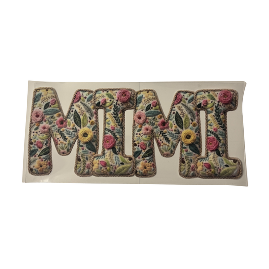 Floral Embroidered MIMI DTF -WRAP