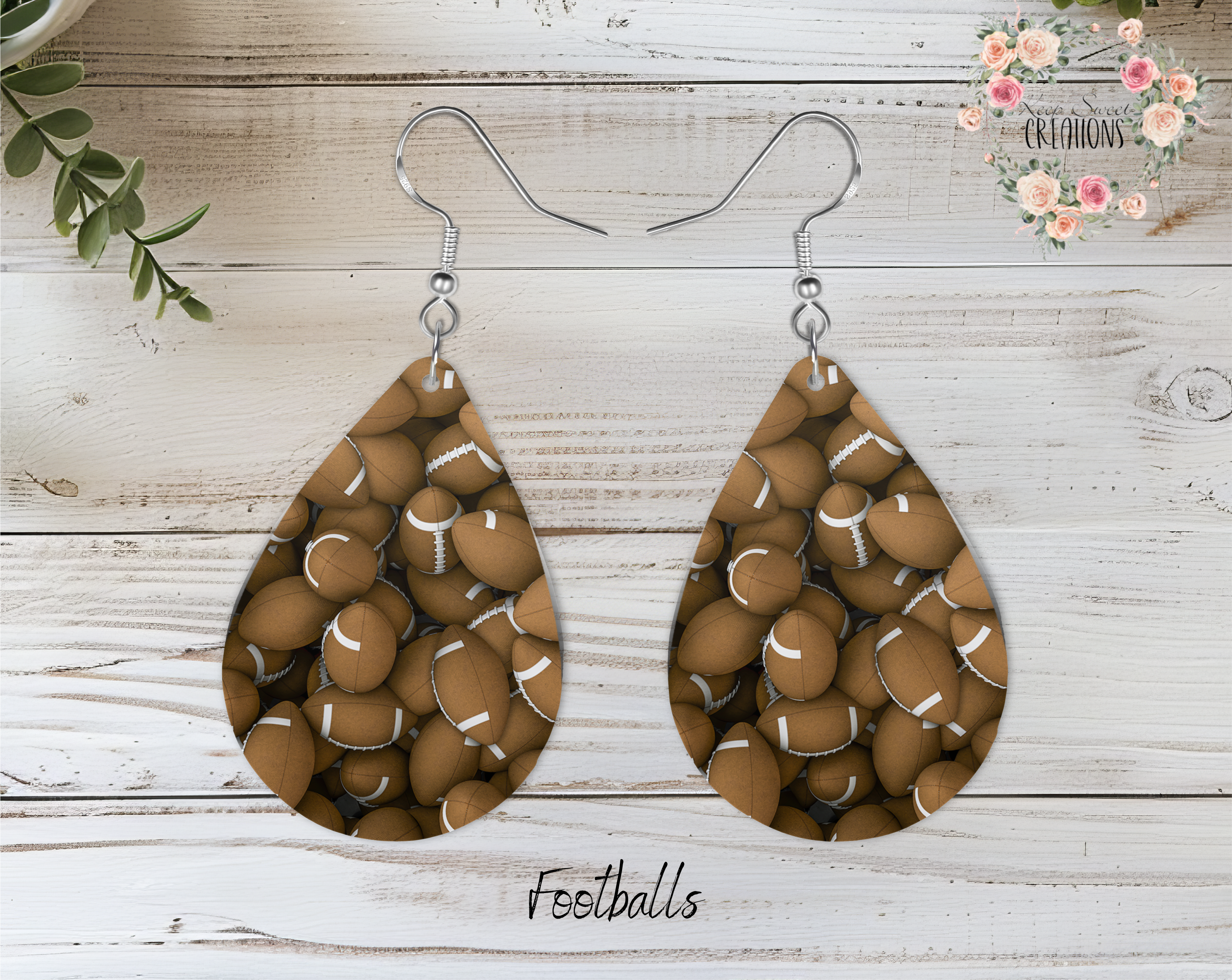 Game Day Glam Teardrop Earrings – Sports Fan Dangle Jewelry