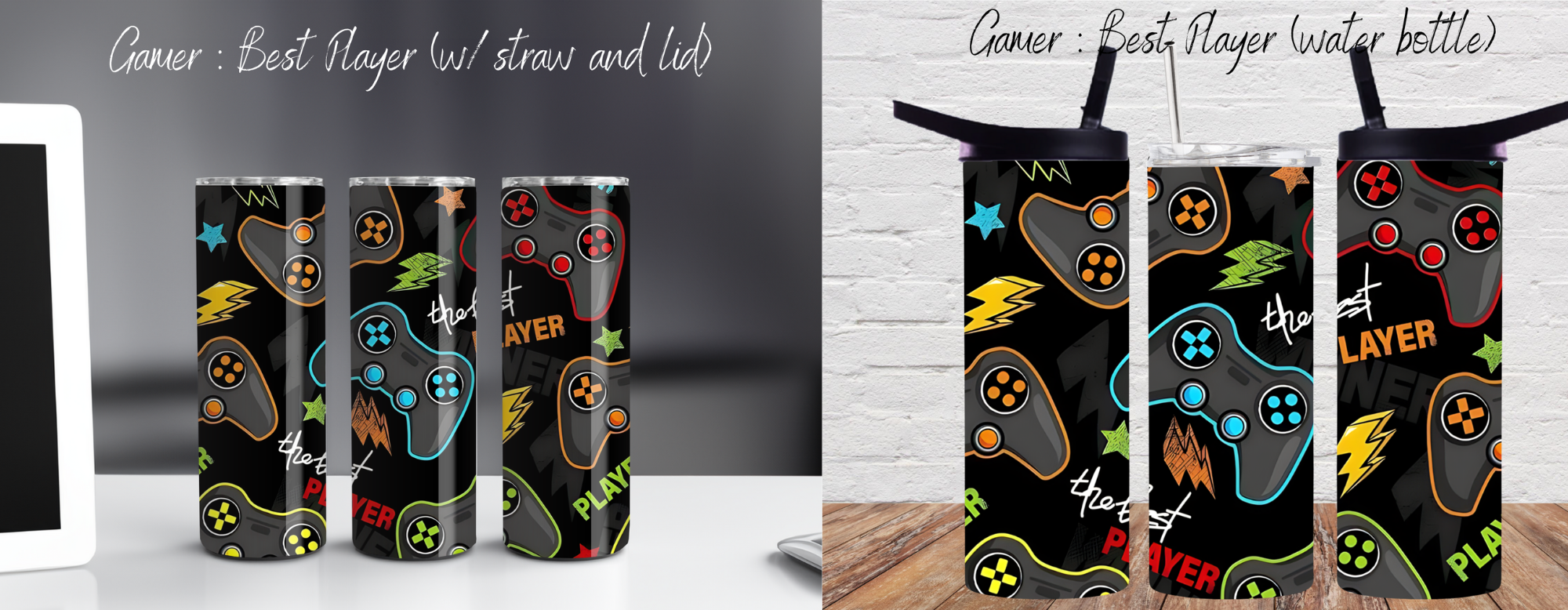 Best Player Tumbler Collection – Gaming Drinkware for Gamers