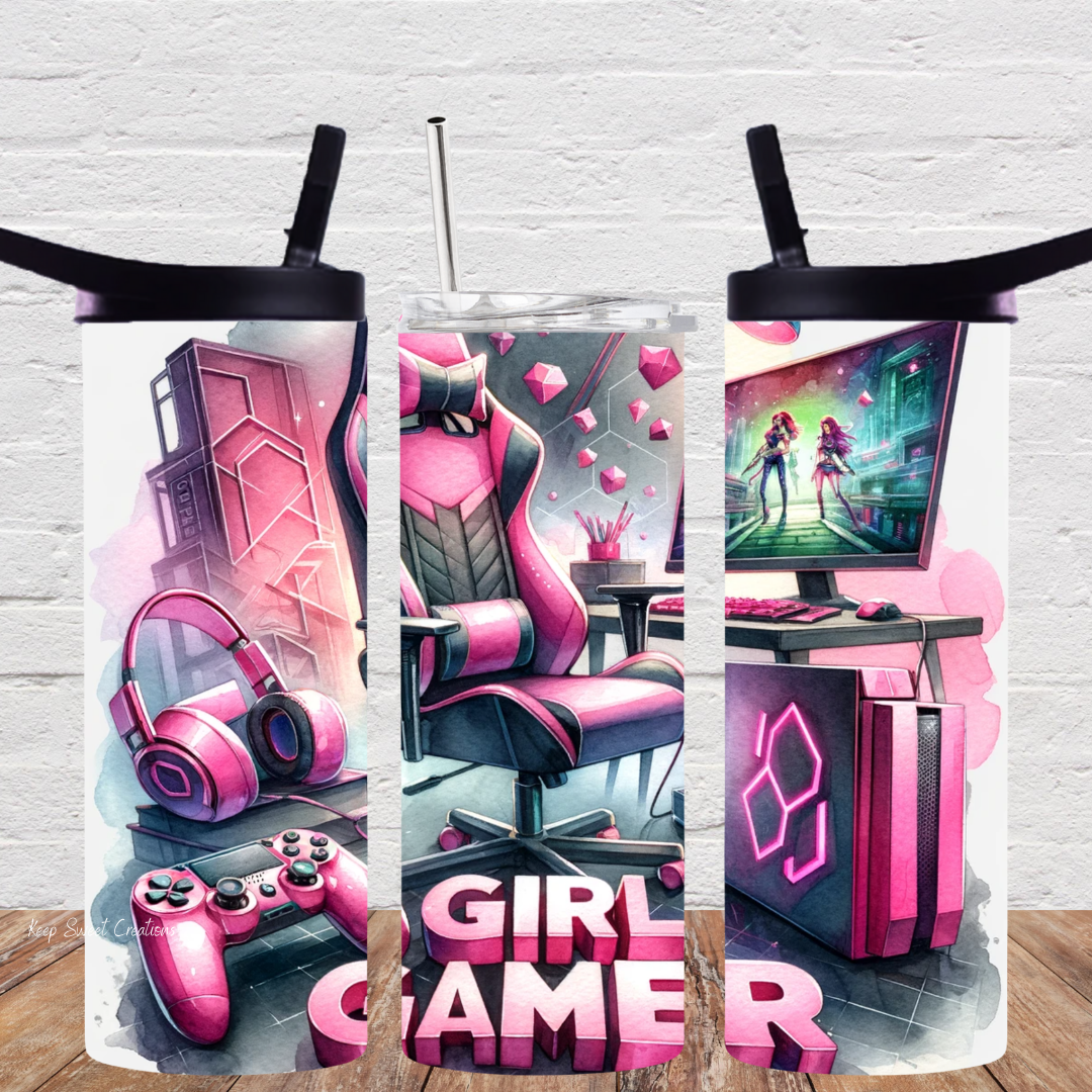 Gamer Girl Tumbler Collection | Cute & Stylish Gaming Drinkware