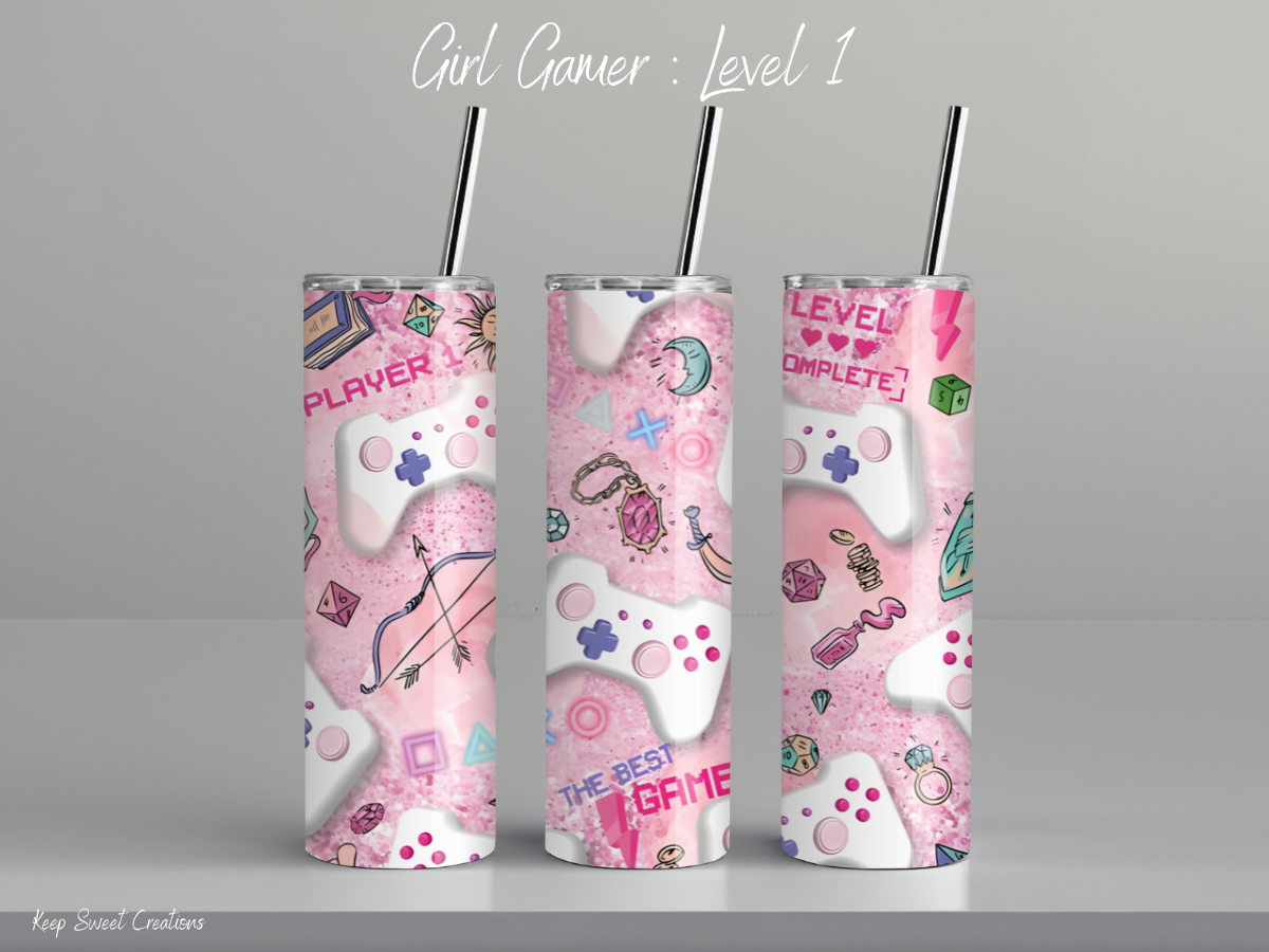 Gamer Girl Tumbler Collection | Cute & Stylish Gaming Drinkware