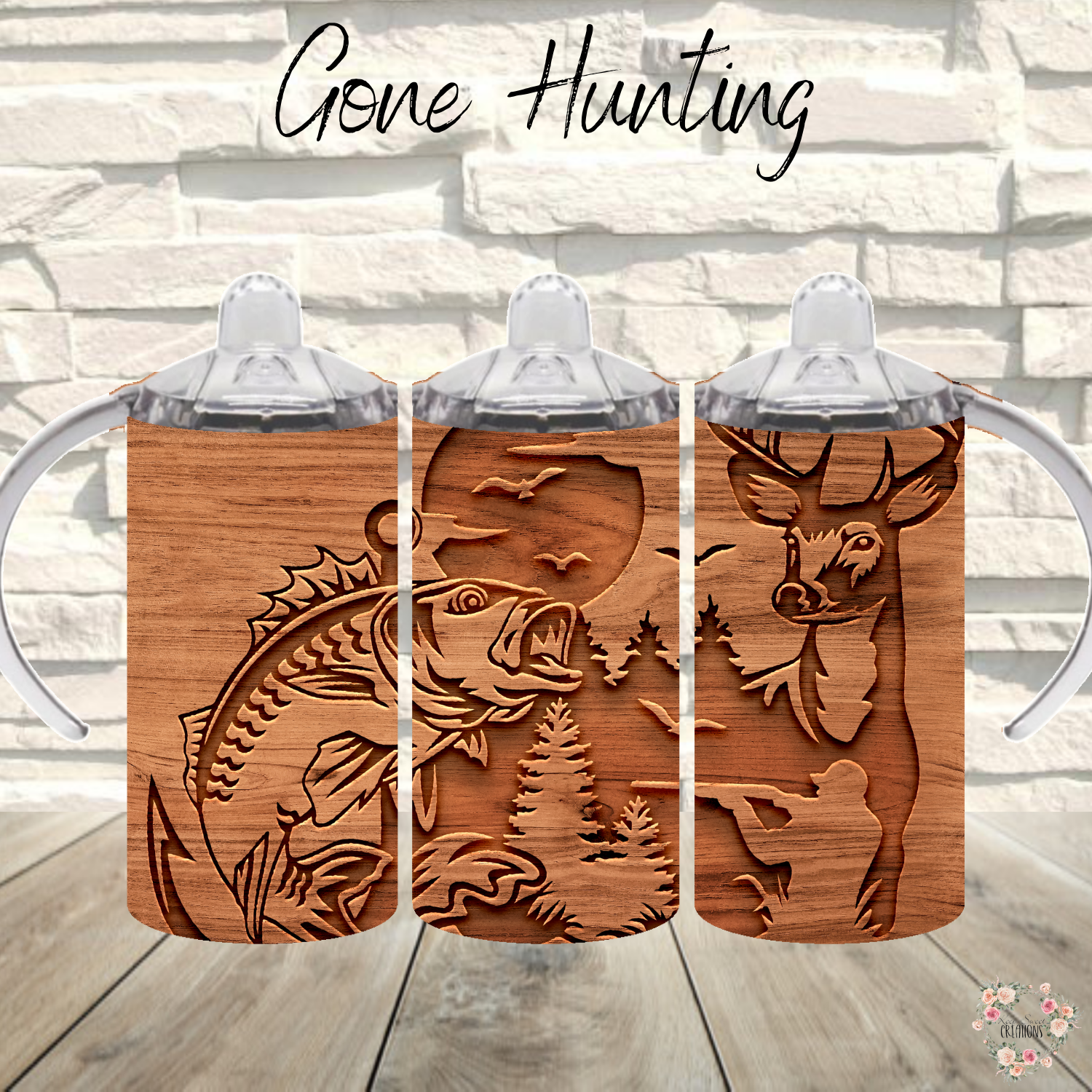 Gone Hunting Rustic Outdoorsman Tumbler | Hunting & Cabin Drinkware