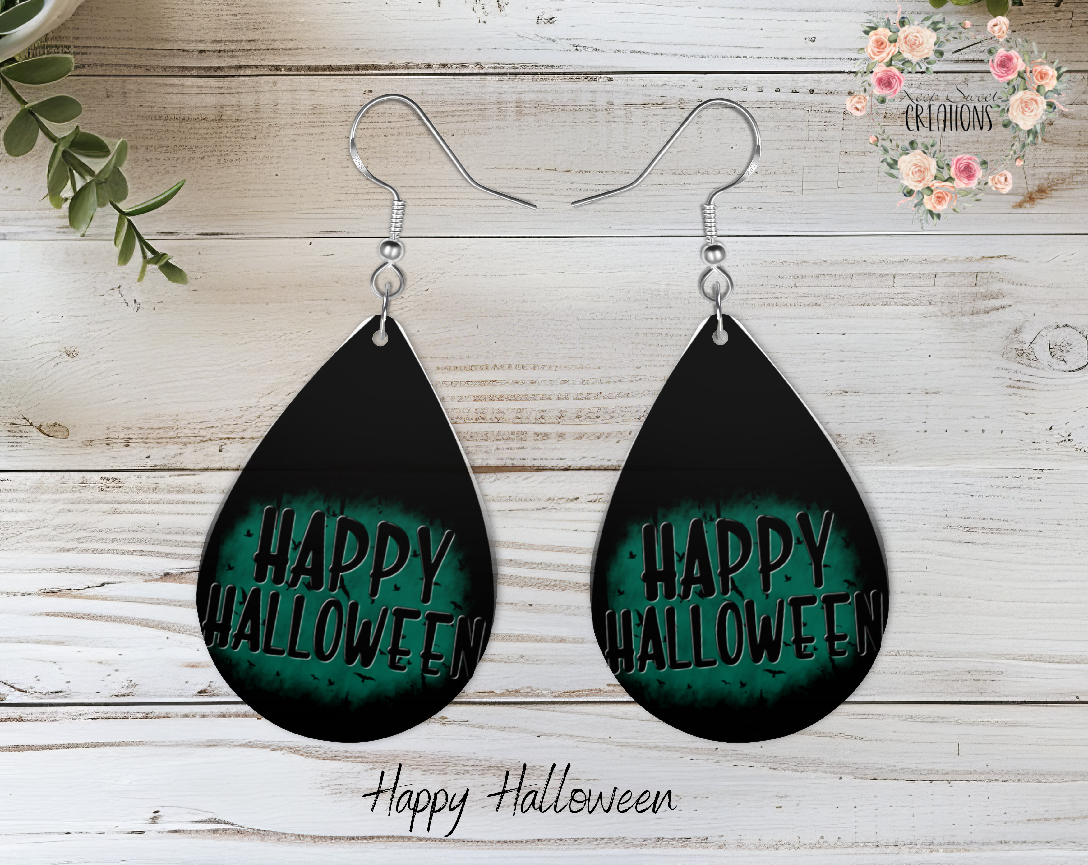 Halloween Teardrop Earrings – Spooky & Fun Dangle Jewelry