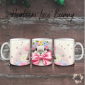 Heirloom Lace Bunny Tumbler | Vintage Coquette Easter Floral Cup (11–32oz)