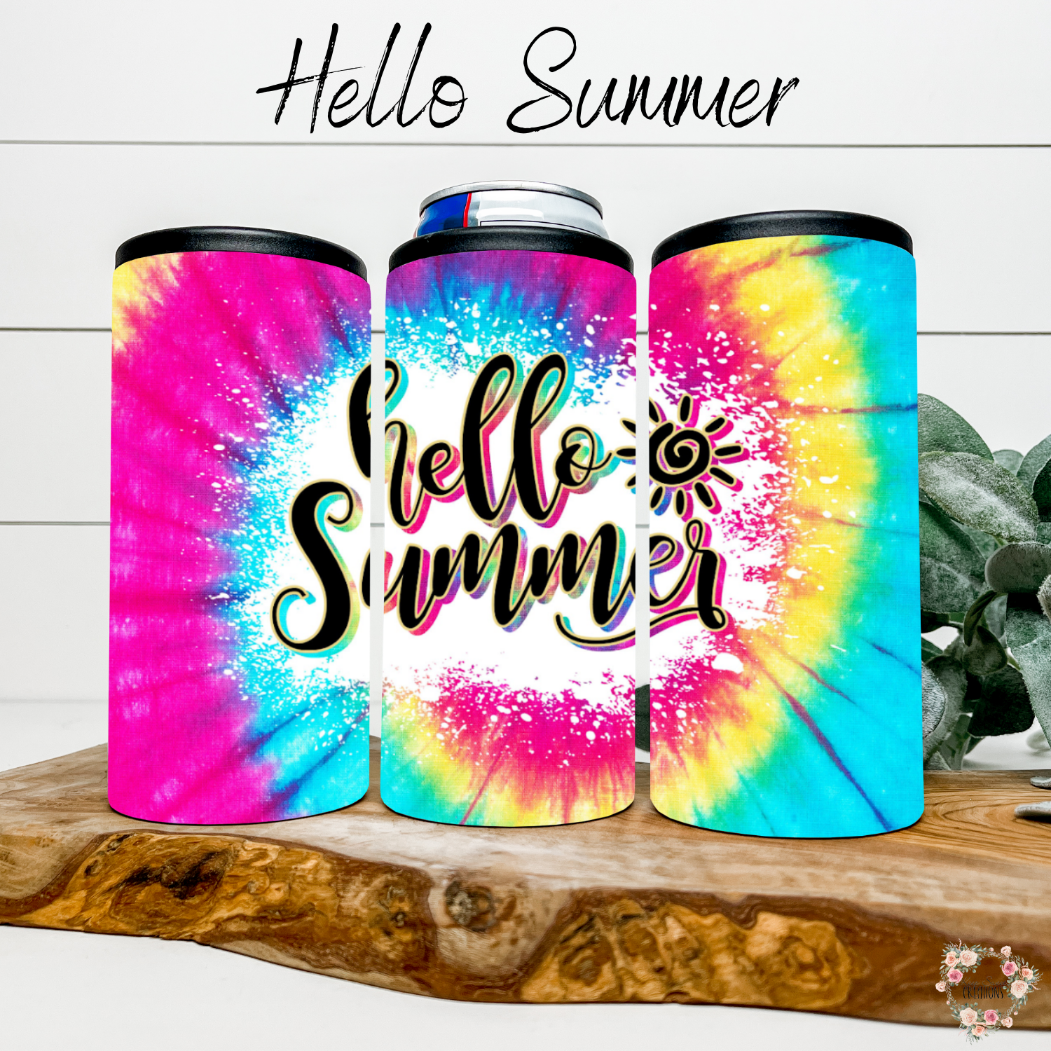 Hello Summer – Tie-Dye Sublimation Tumblers | Bright Summer Insulated Drinkware