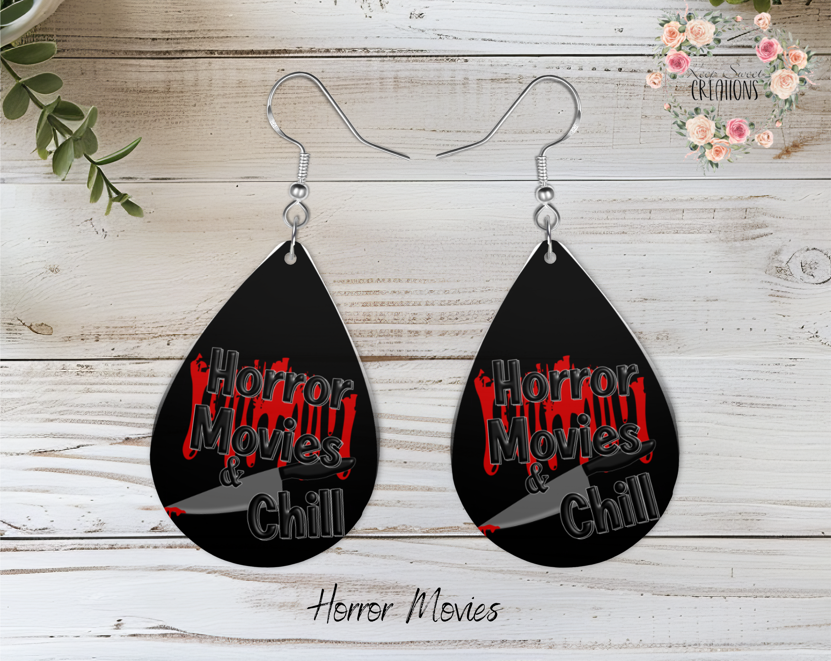 Halloween Teardrop Earrings – Spooky & Fun Dangle Jewelry