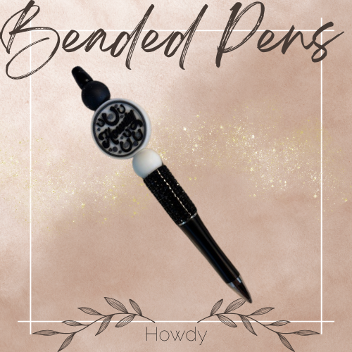 Custom Beaded Pens – Personalized Ballpoint Pen | Cute Beaded Pen Gift for Teachers, Moms & Stationery Lovers