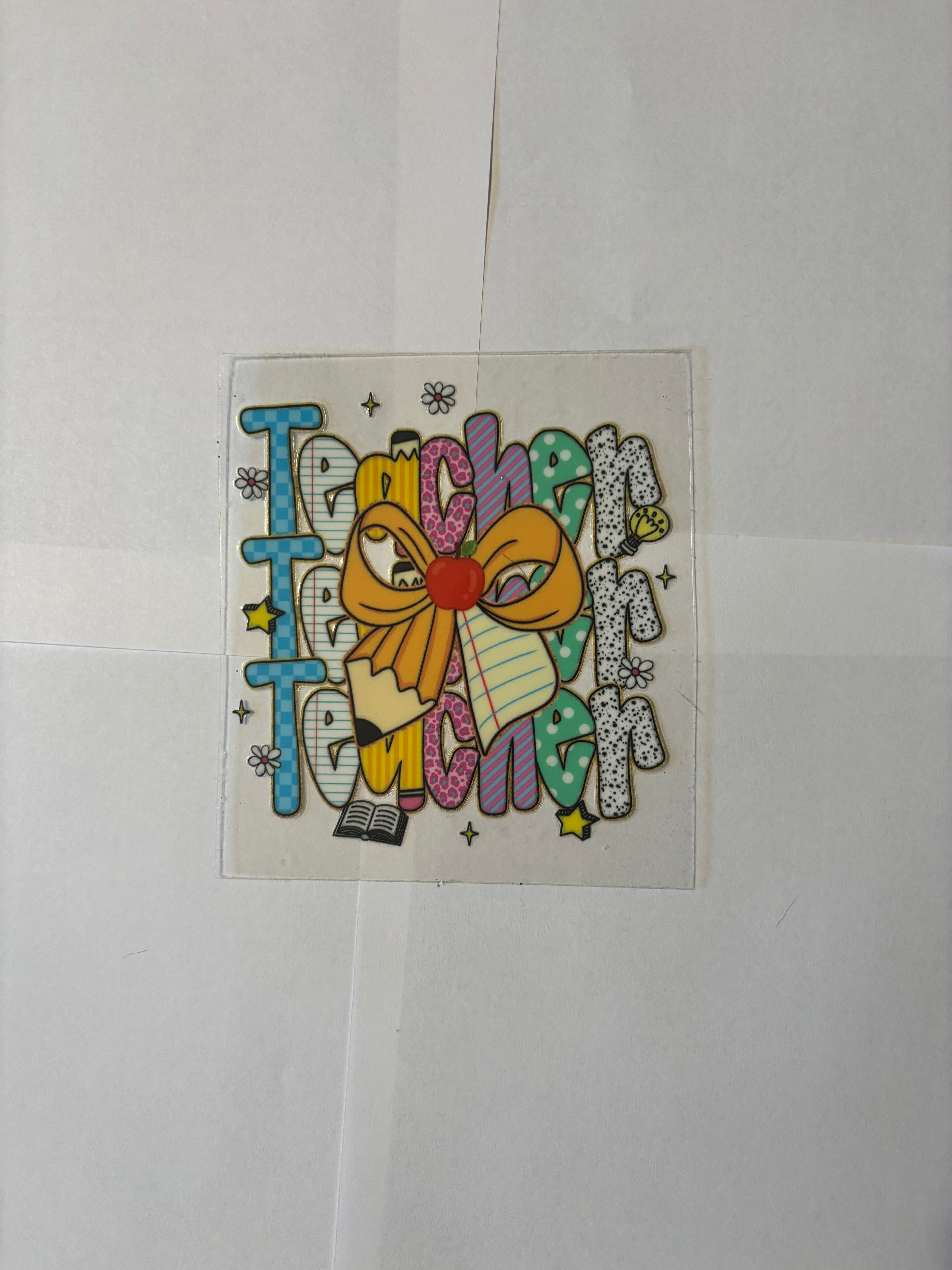 Teacher Bow - DECAL