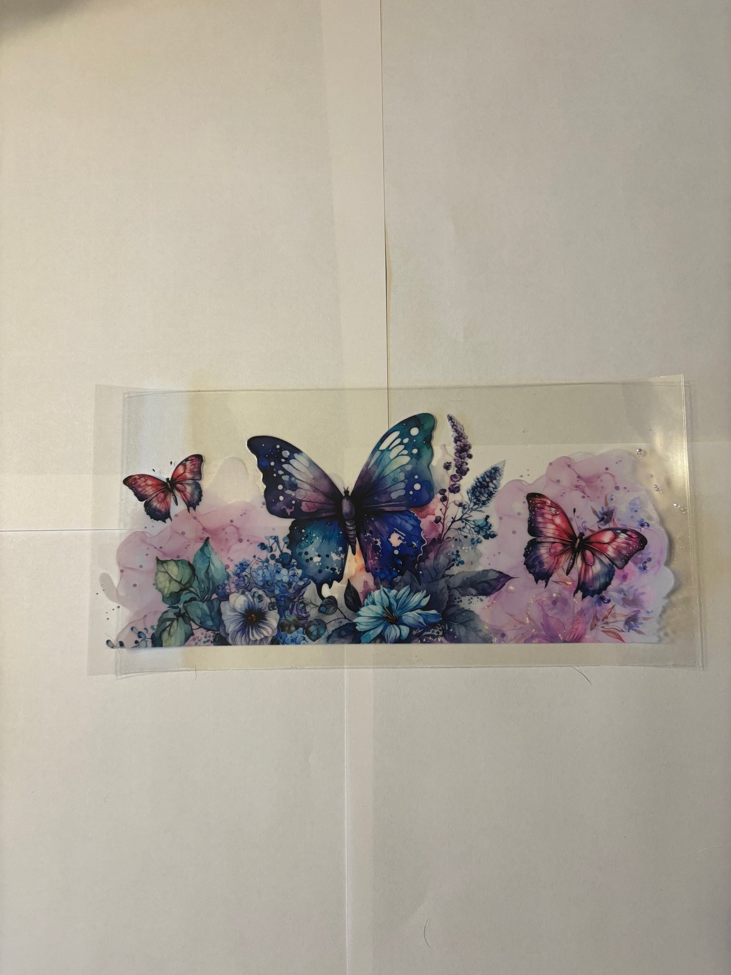 Blue/Purple/Red Butterfly's - WRAP
