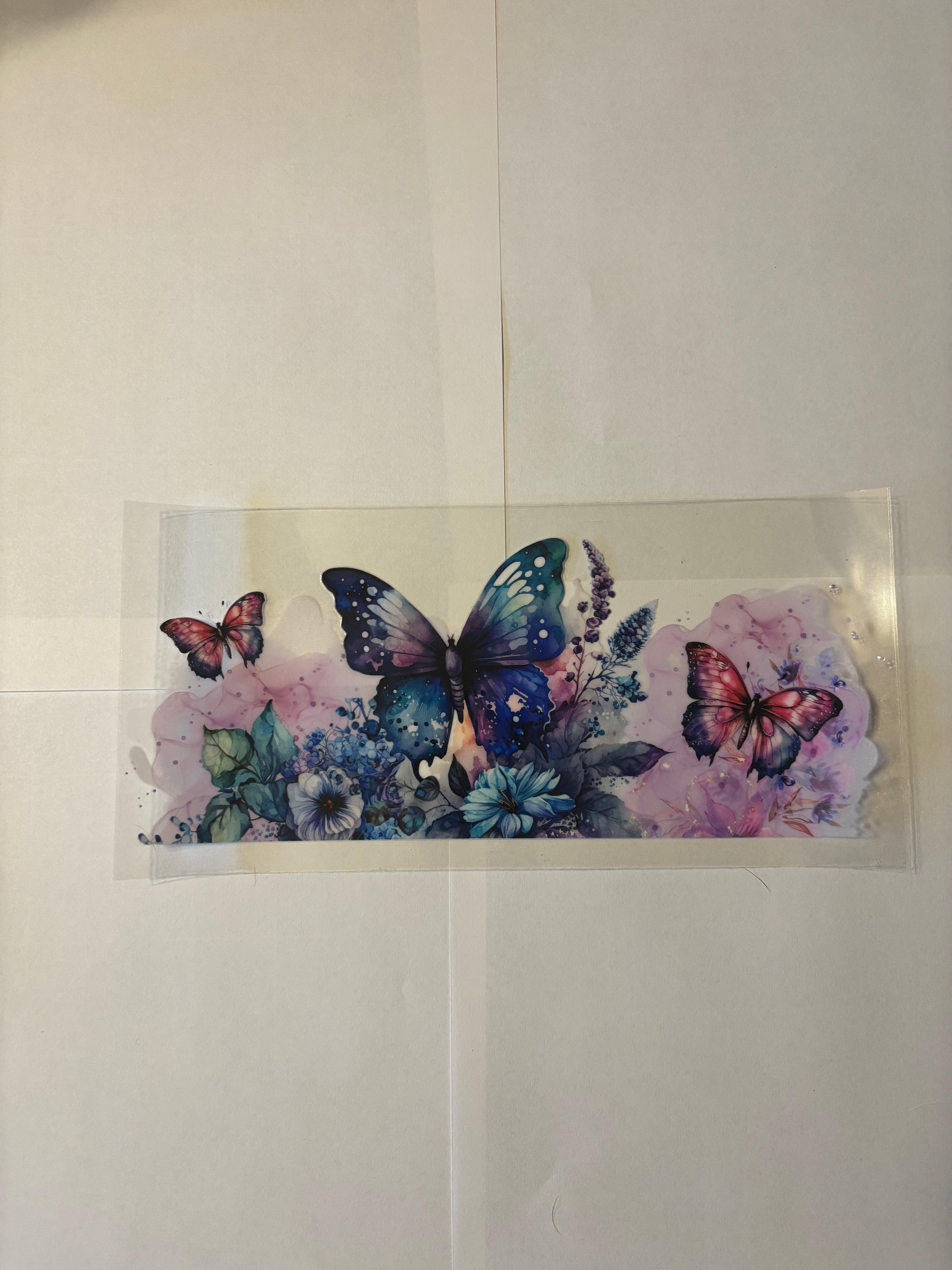 Blue/Purple/Red Butterfly's - WRAP