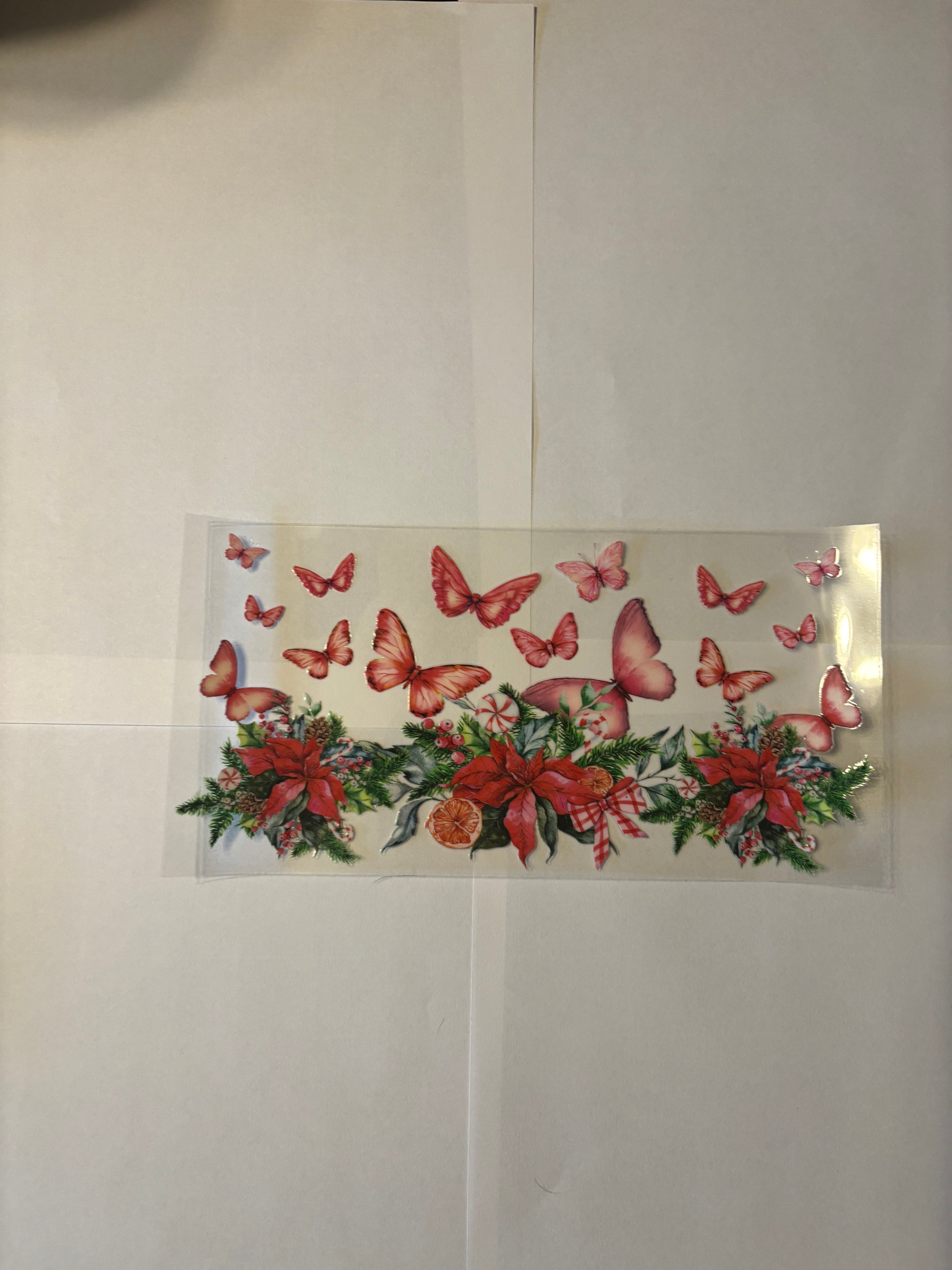 CHRISTMAS BUTTERFLYS - WRAP