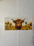 SUNFLOWER HIGHLAND COW - WRAP