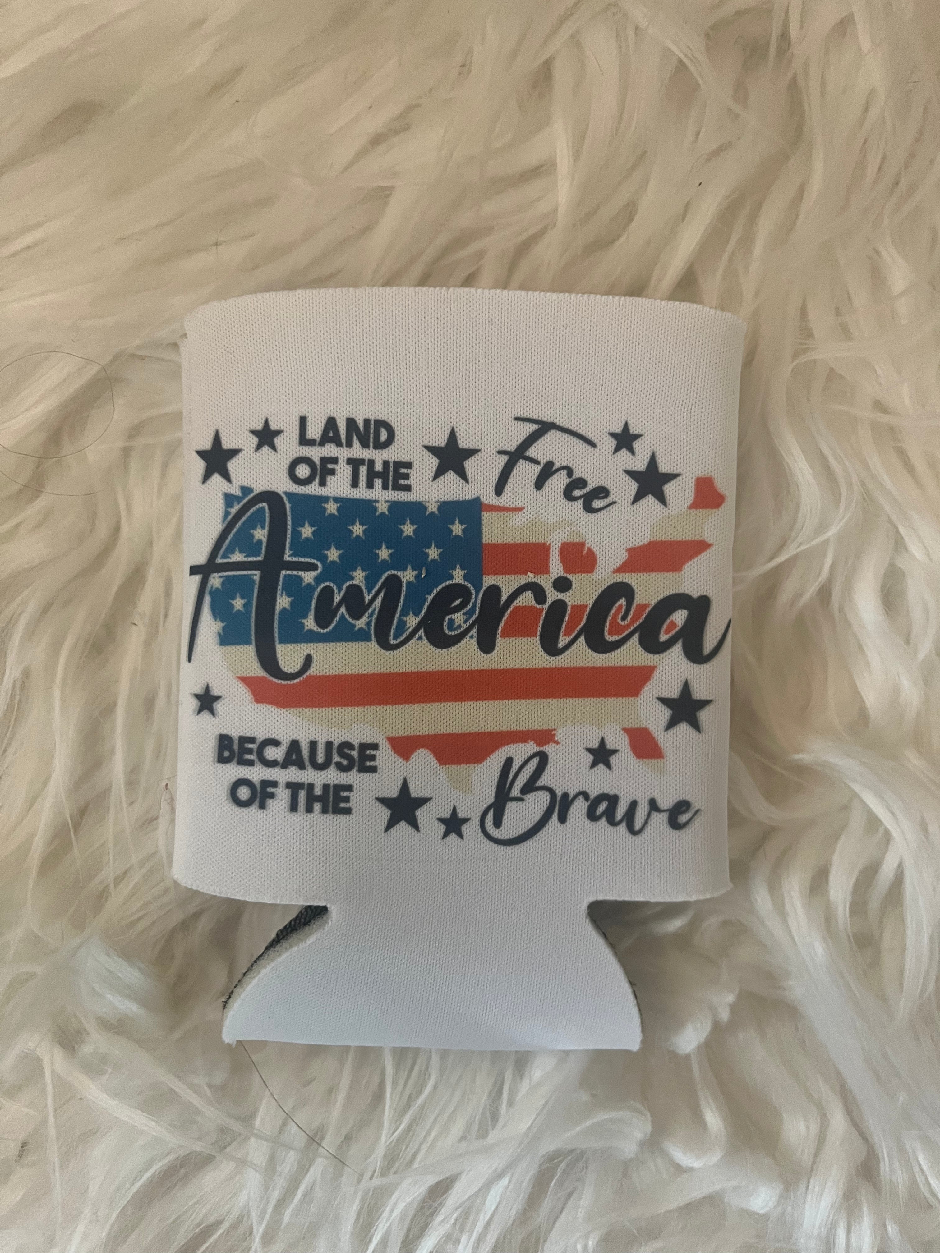 Cloth Can Koozies (4th of July)