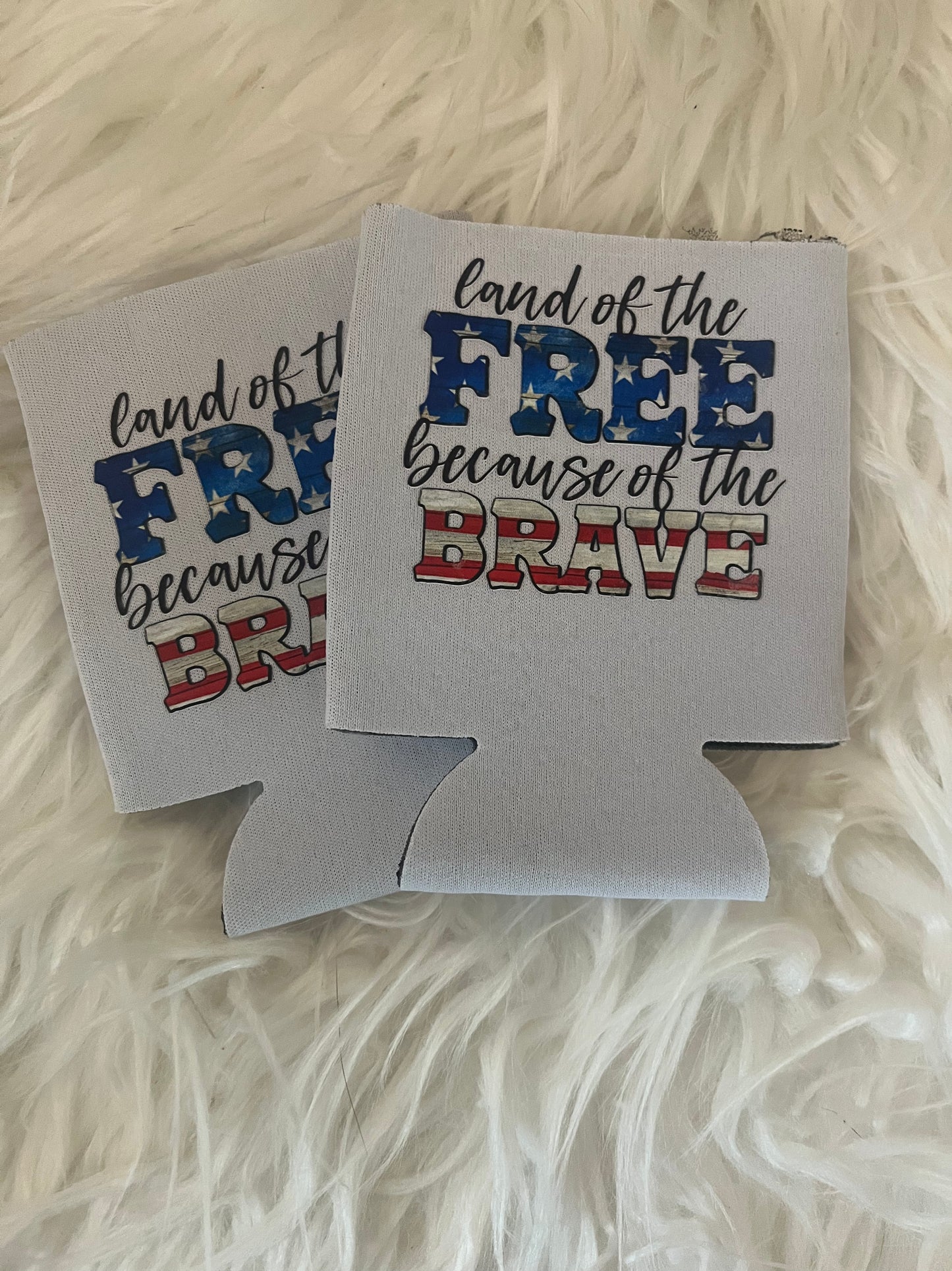 Cloth Can Koozies (4th of July)