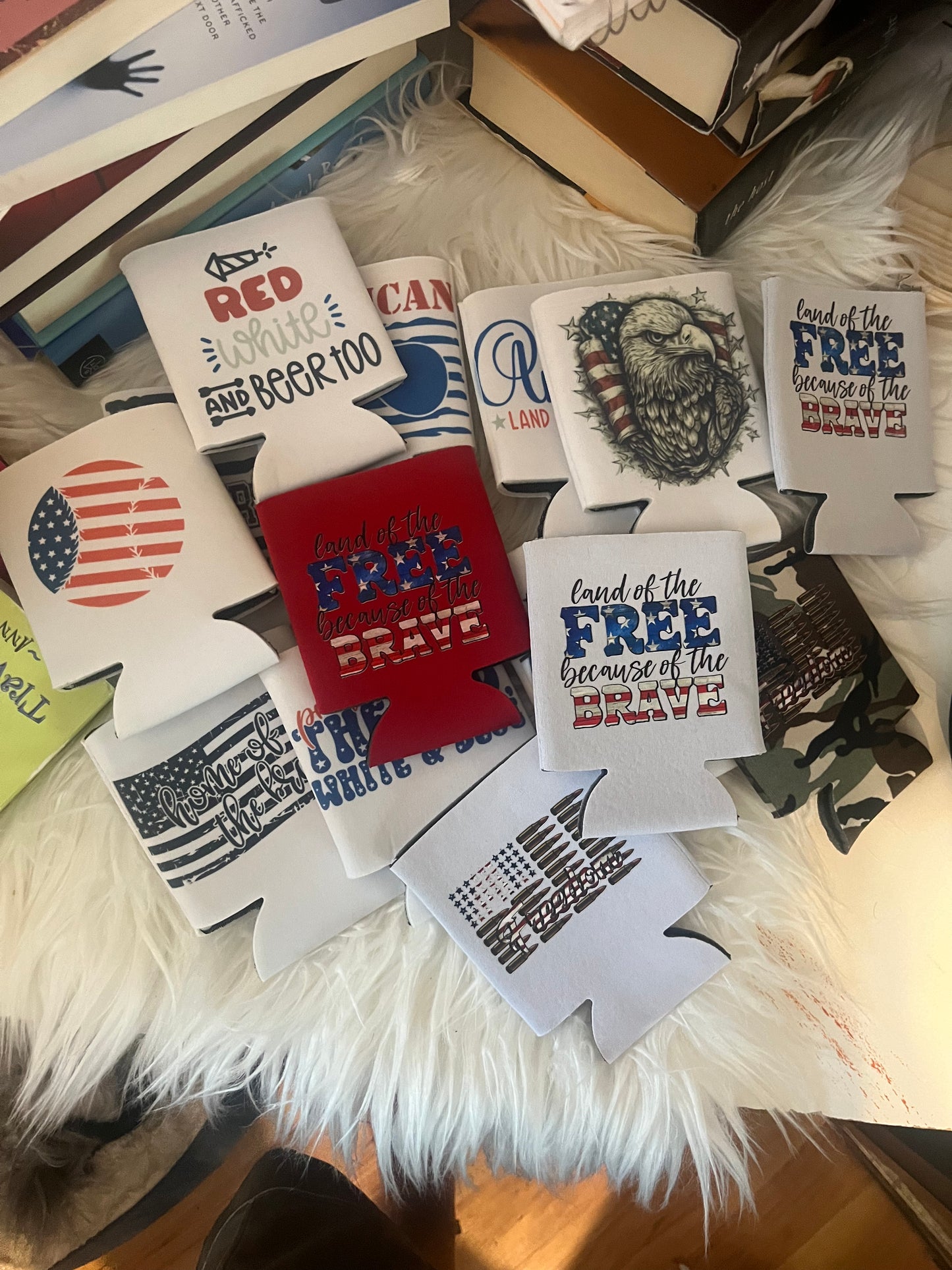 Cloth Can Koozies (4th of July)