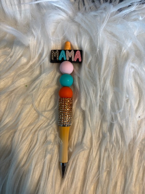 Custom Beaded Pens – Personalized Ballpoint Pen | Cute Beaded Pen Gift for Teachers, Moms & Stationery Lovers
