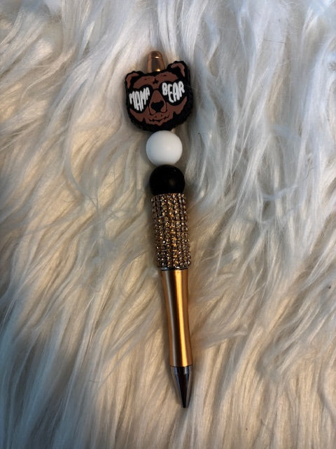 Custom Beaded Pens – Personalized Ballpoint Pen | Cute Beaded Pen Gift for Teachers, Moms & Stationery Lovers