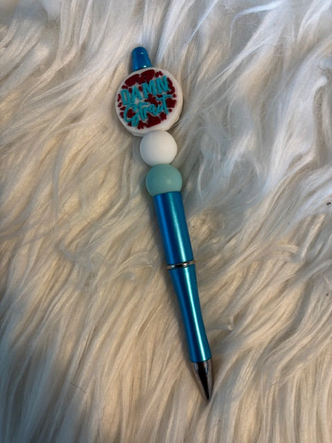 Custom Beaded Pens – Personalized Ballpoint Pen | Cute Beaded Pen Gift for Teachers, Moms & Stationery Lovers