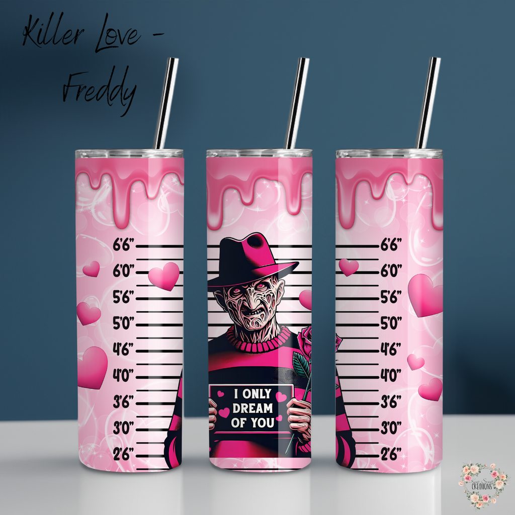 Killer Love Collection – Freddy-Inspired Tumbler