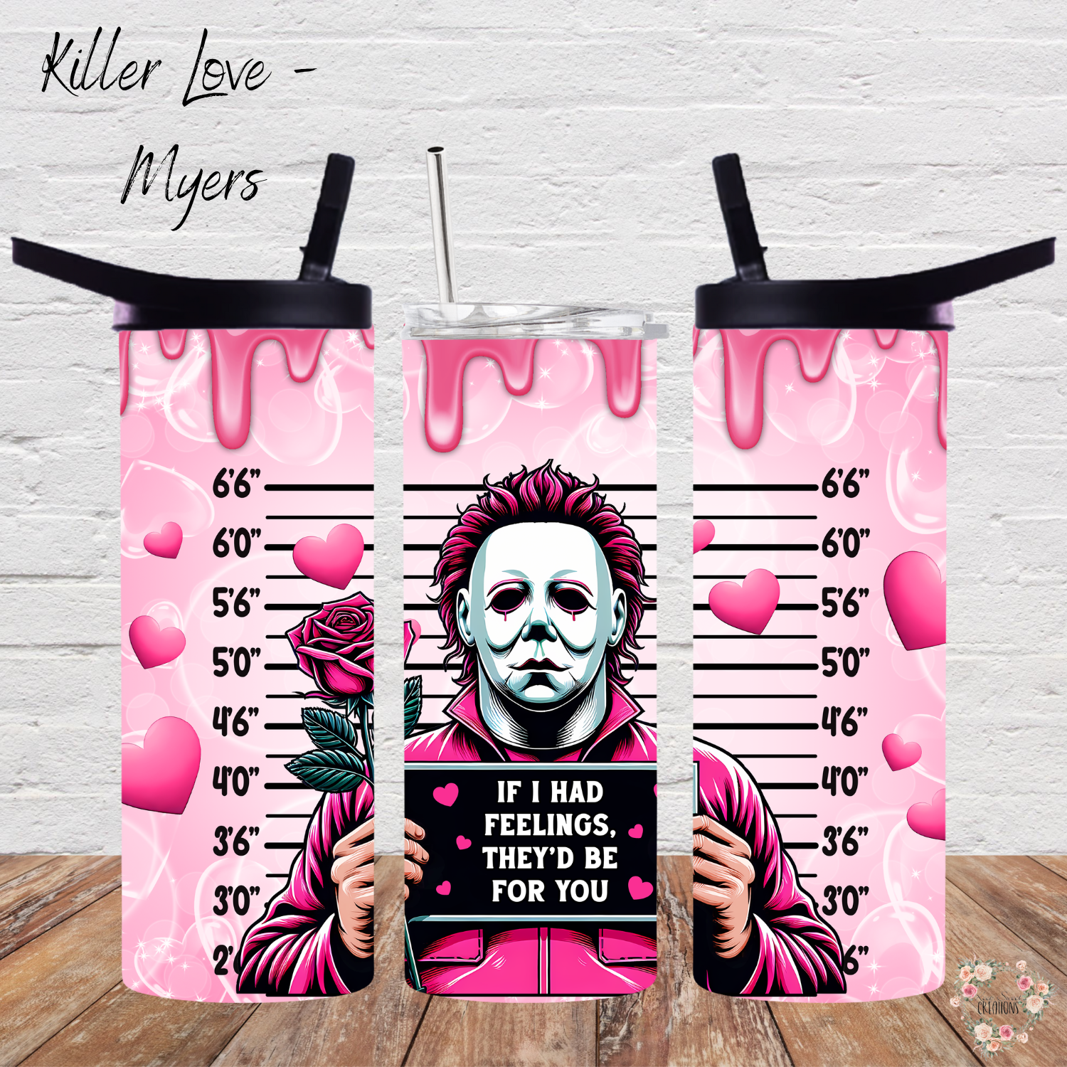 Killer Love Tumbler – Horror Valentine Cup | Spooky Romantic Stainless Steel Drinkware