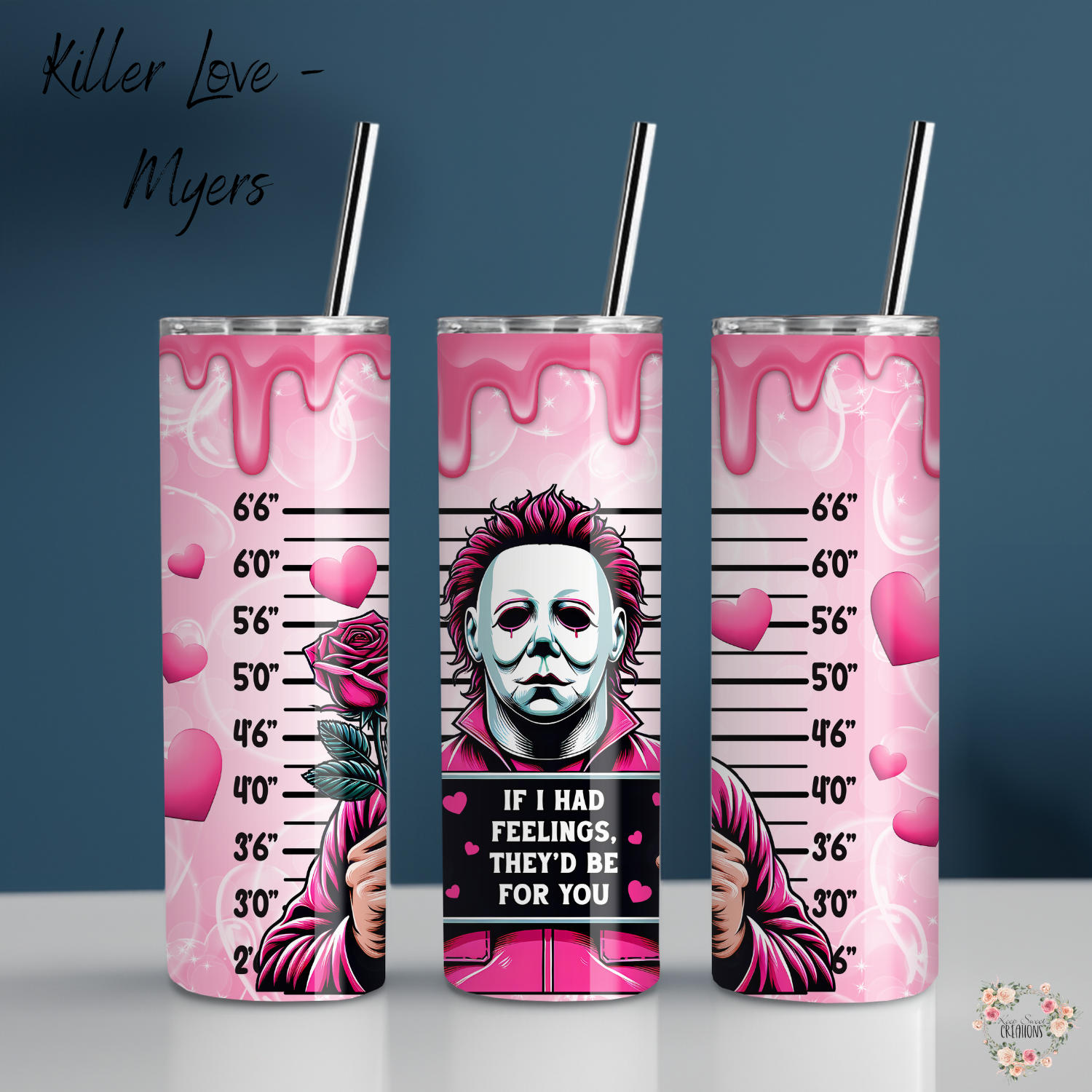 Killer Love Tumbler – Horror Valentine Cup | Spooky Romantic Stainless Steel Drinkware