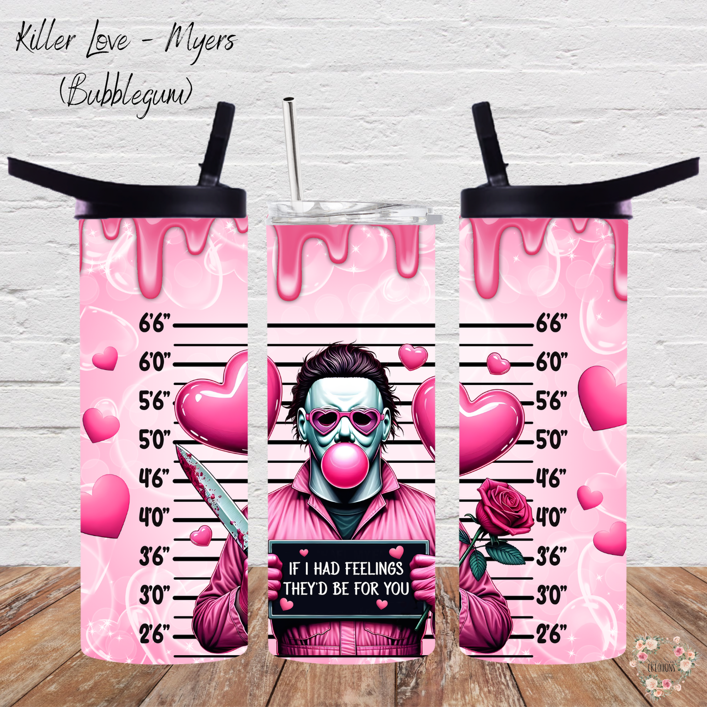 Killer Love Tumbler – Horror Valentine Cup | Spooky Romantic Stainless Steel Drinkware