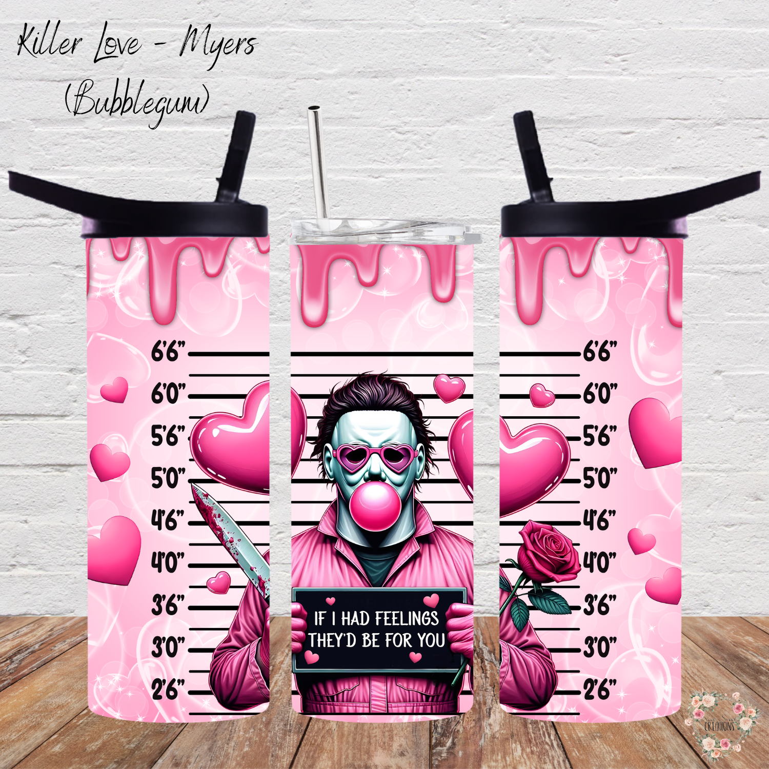 Killer Love Tumbler – Horror Valentine Cup | Spooky Romantic Stainless Steel Drinkware