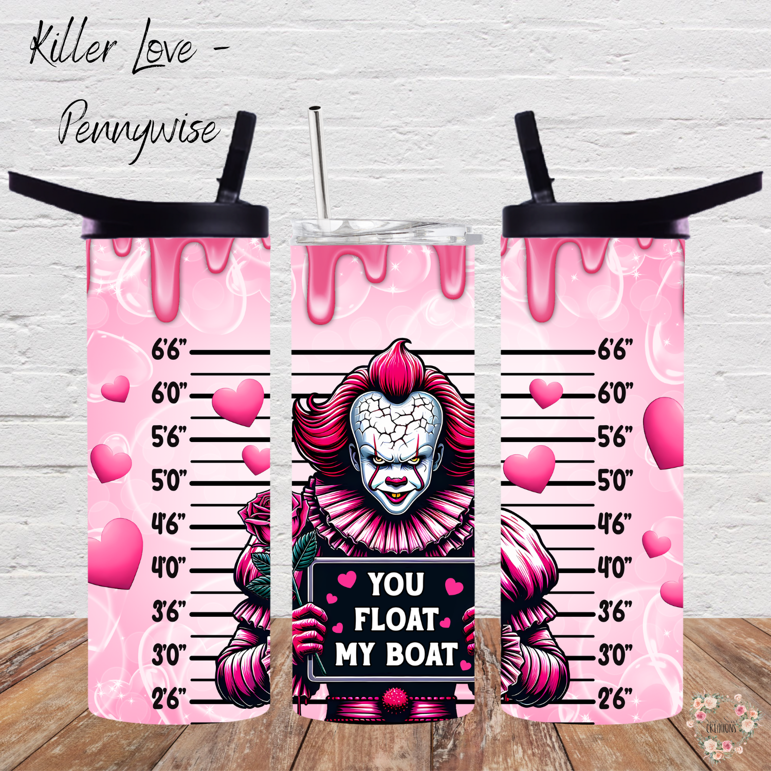 Killer Love Collection – Pennywise-Inspired Tumbler