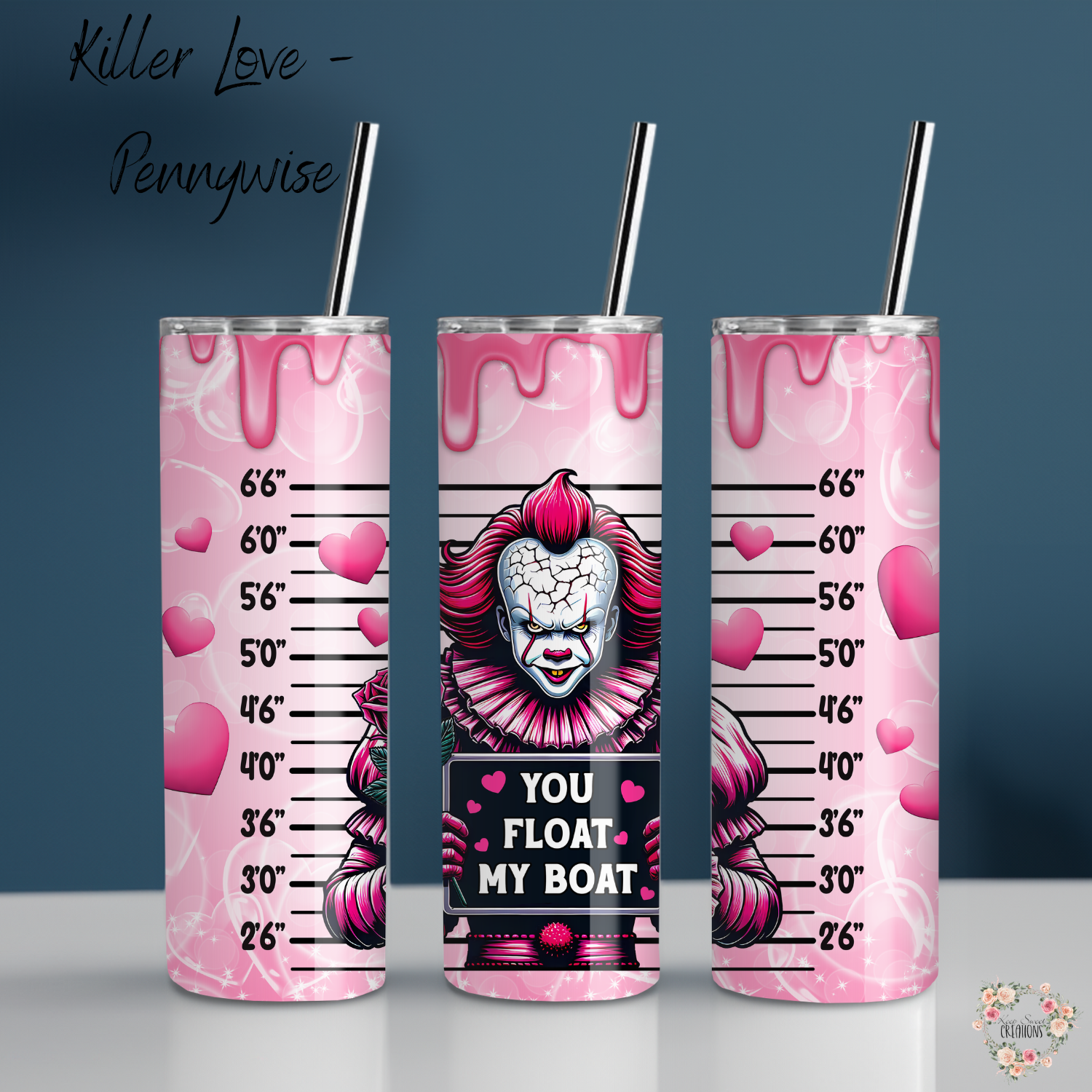 Killer Love Collection – Pennywise-Inspired Tumbler