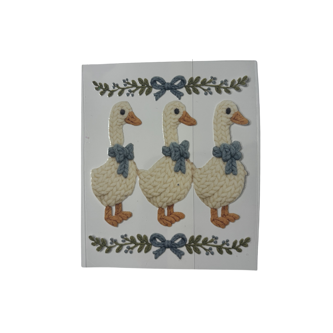 Knit Style Goose DTF - Decal