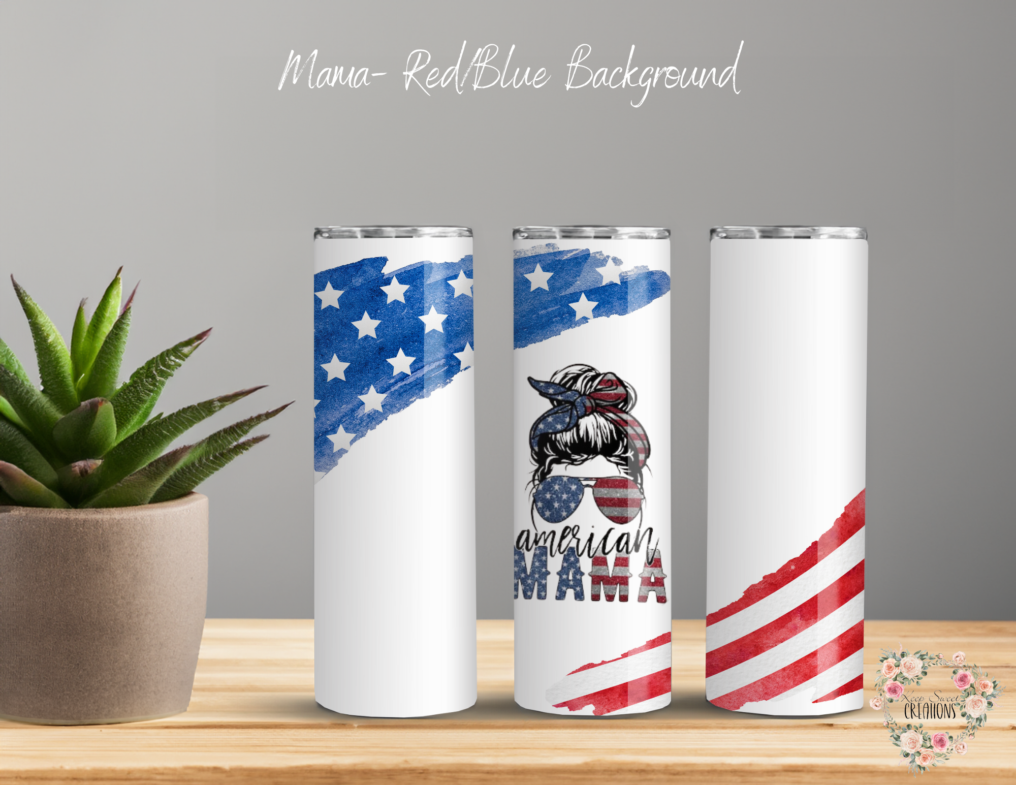  A bold and vibrant American flag-inspired background, featuring a classic stars-and-stripes look. ❤️💙 