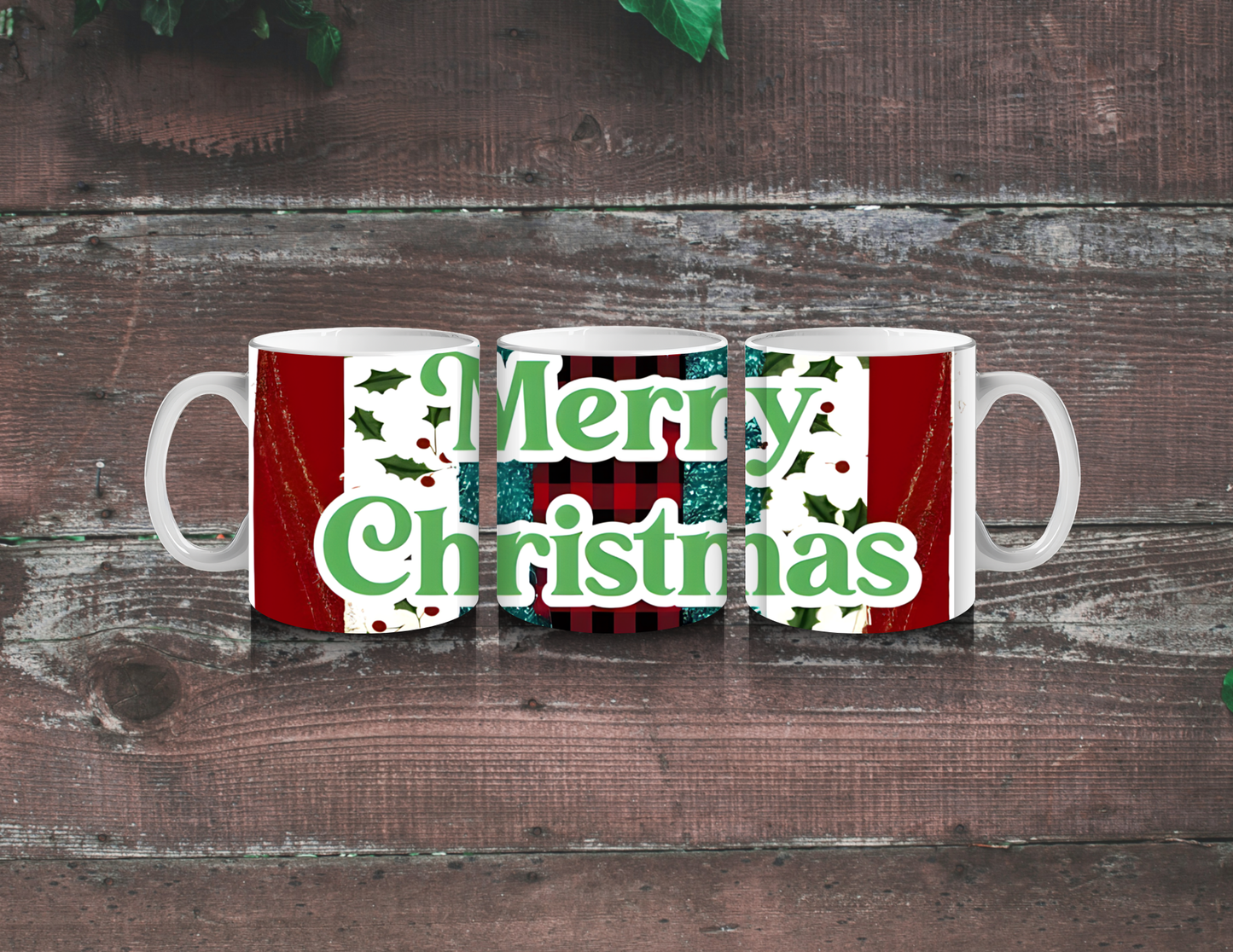 Merry Christmas Drip Tumbler | Red & Green Holiday Cup