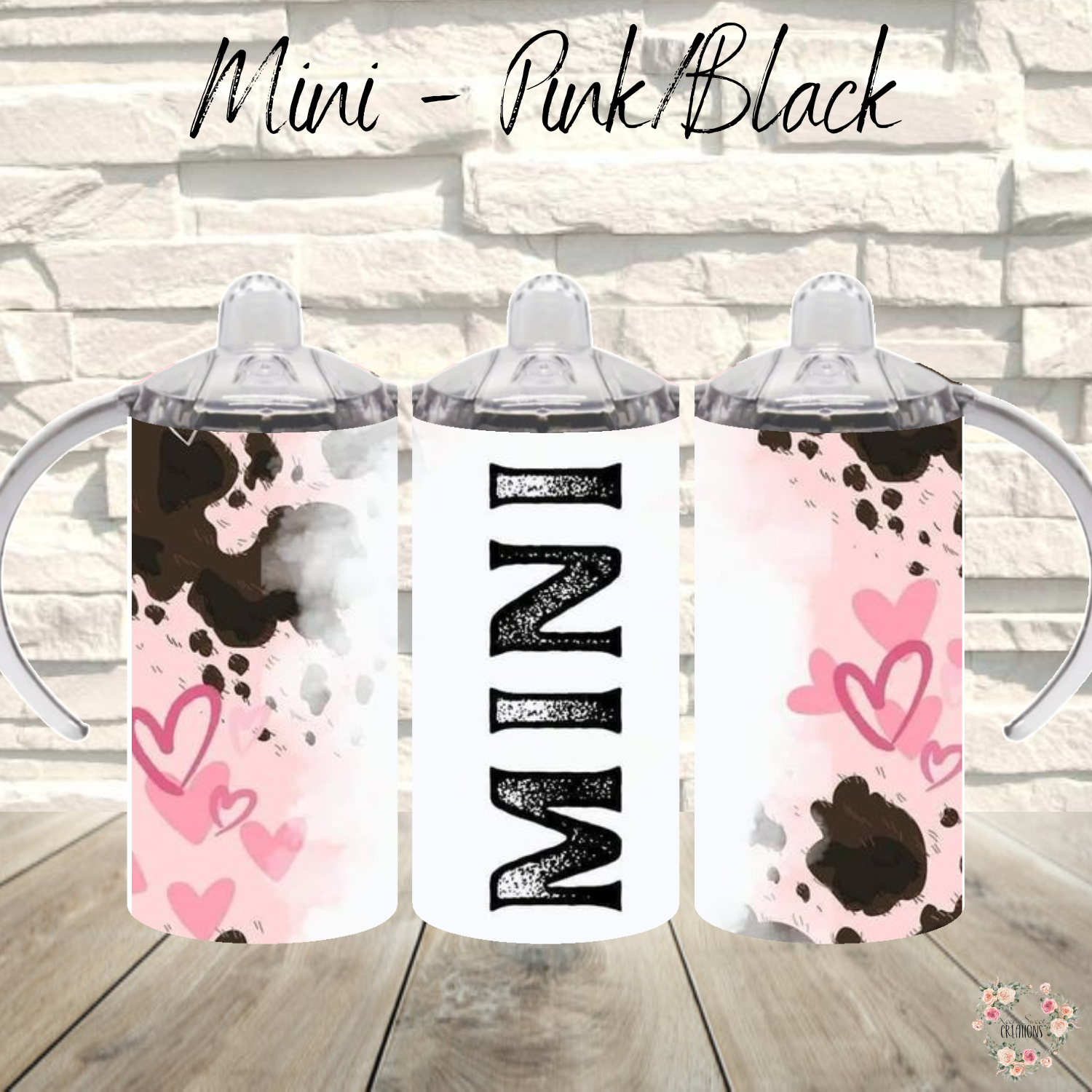 Mama Mini Tumbler Set | Pink & Black Matching Drinkware