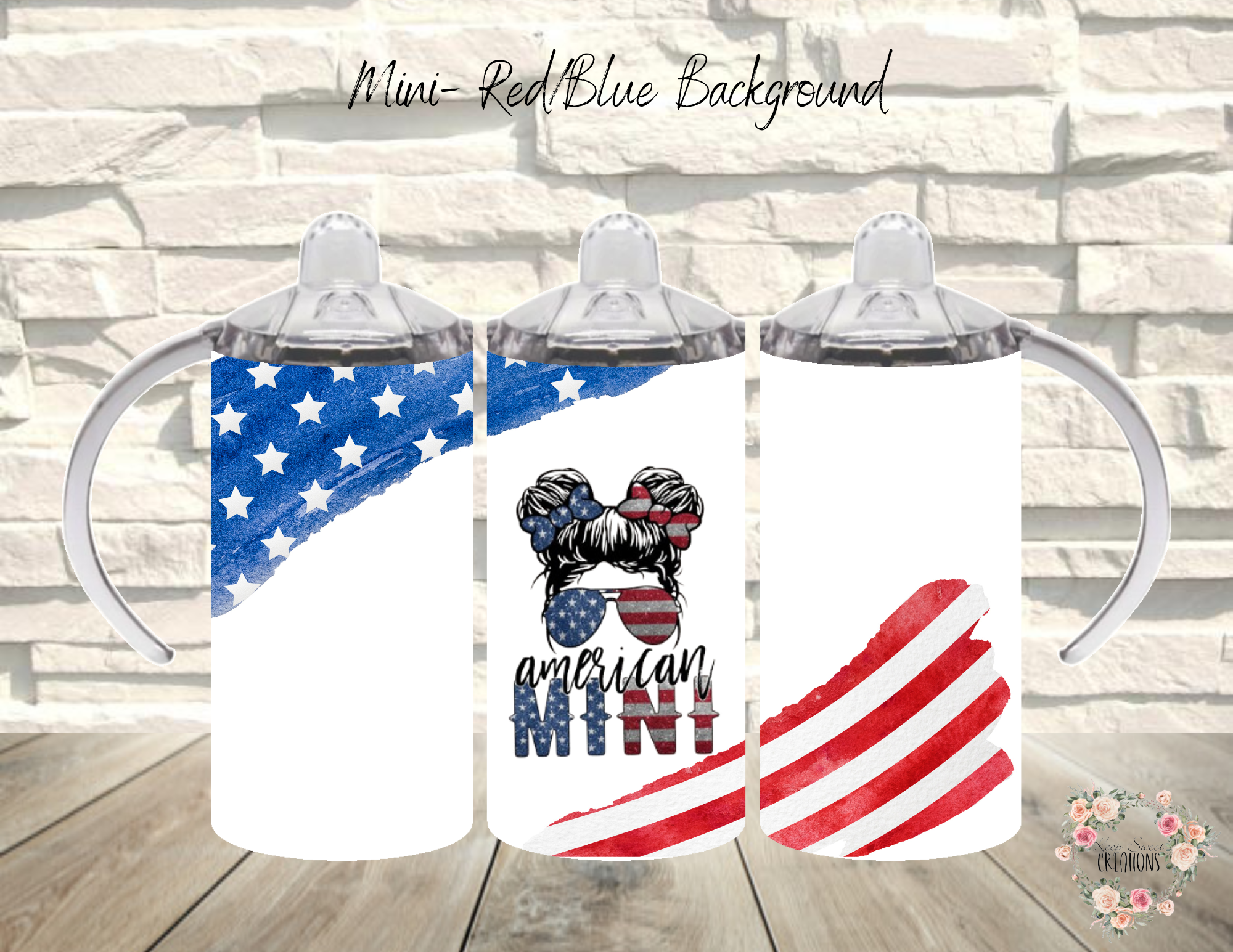  A bold and vibrant American flag-inspired background, featuring a classic stars-and-stripes look. ❤️💙 