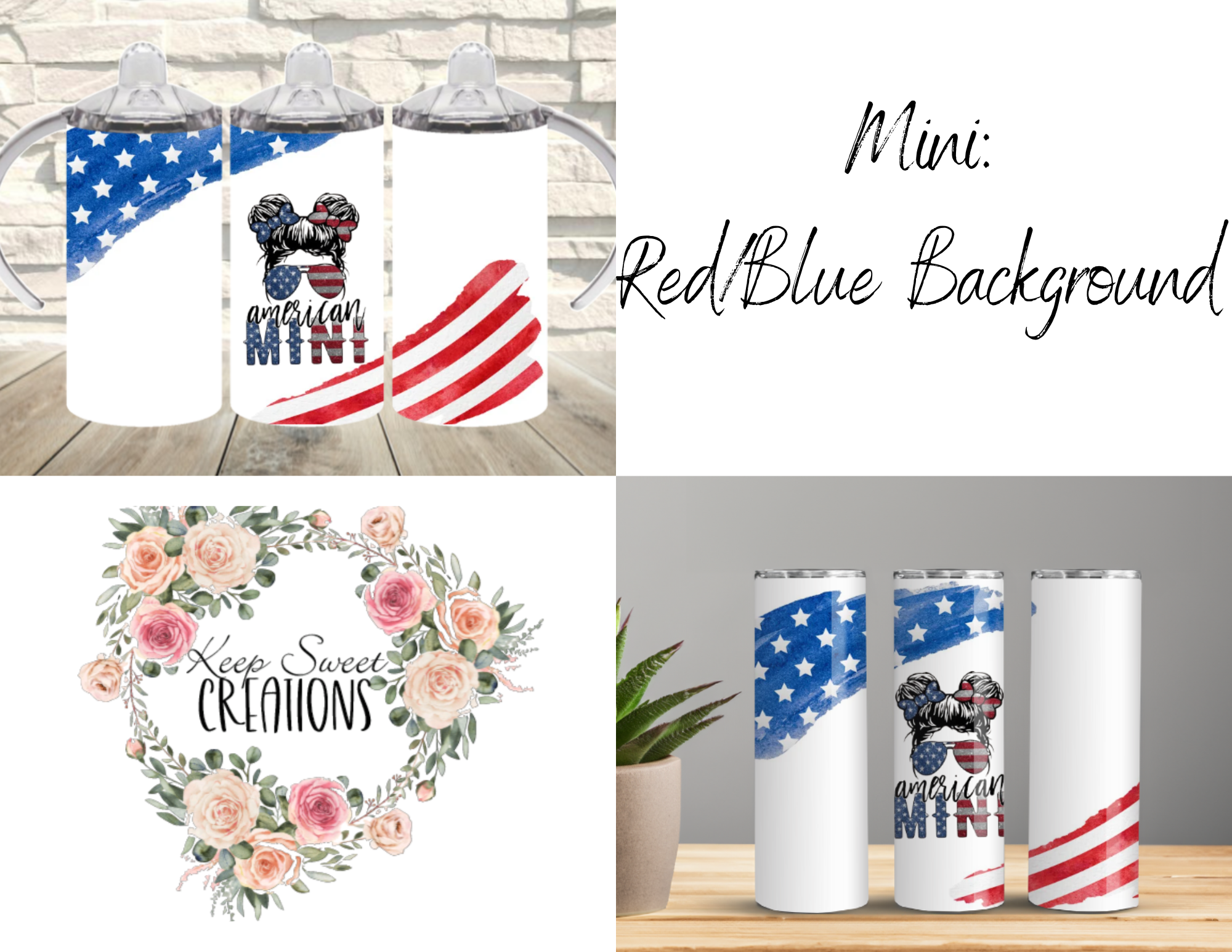  A bold and vibrant American flag-inspired background, featuring a classic stars-and-stripes look. ❤️💙 