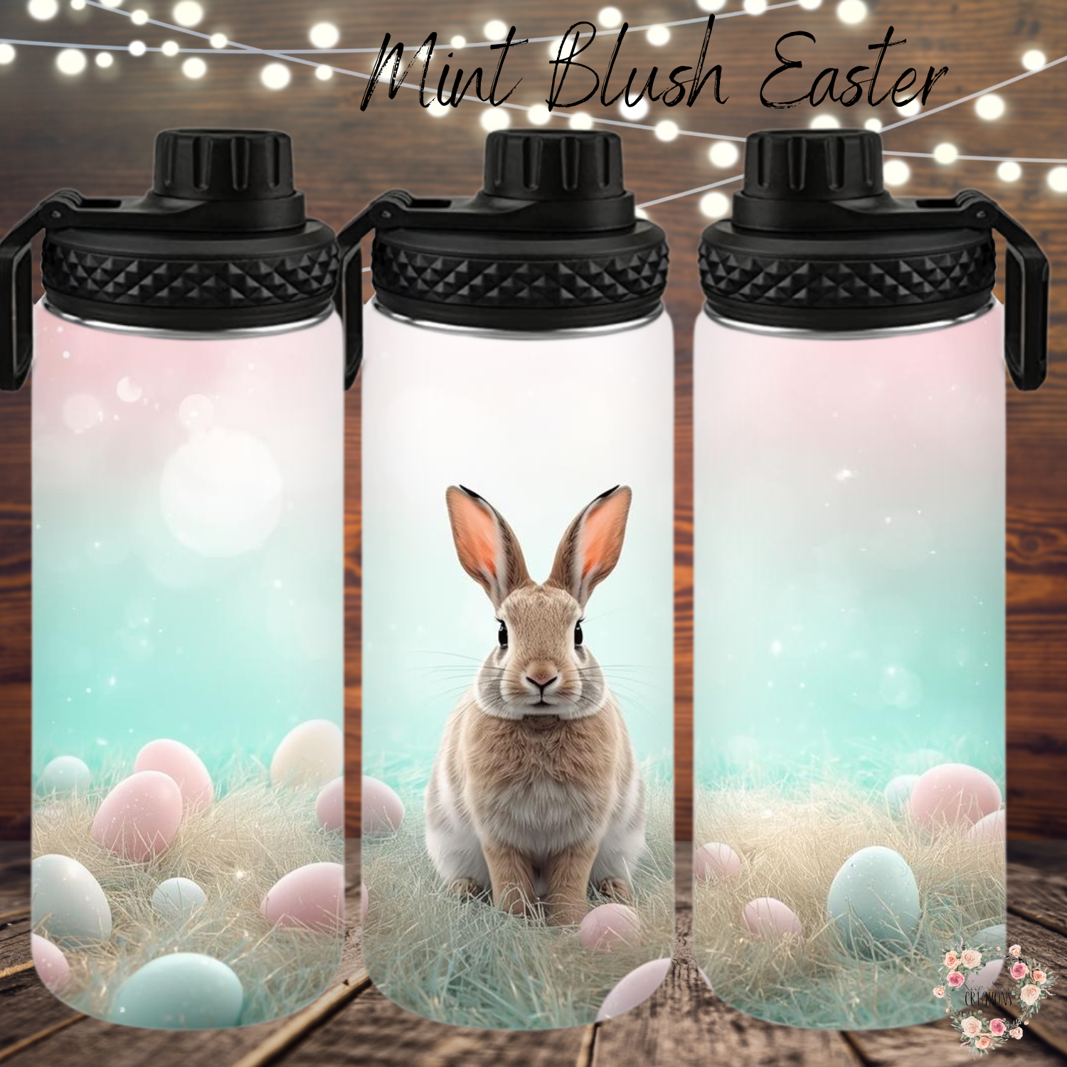 Mint Blush Easter Bunny Tumbler | Pastel Spring Cup Collection (11–32oz)