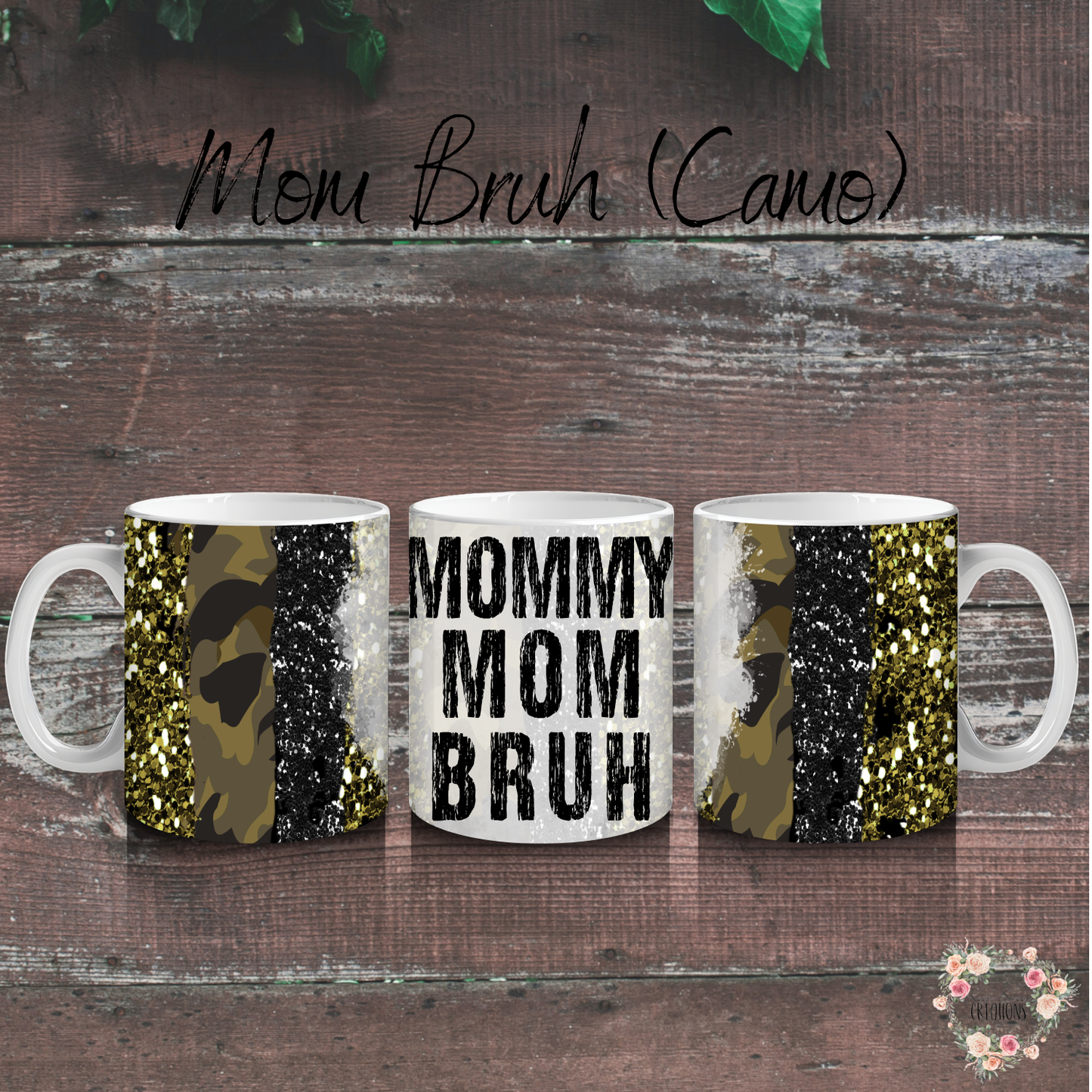 Mom Bruh Camo Tumbler – Funny Mom Life Cup – 20 oz & Multiple Sizes Available