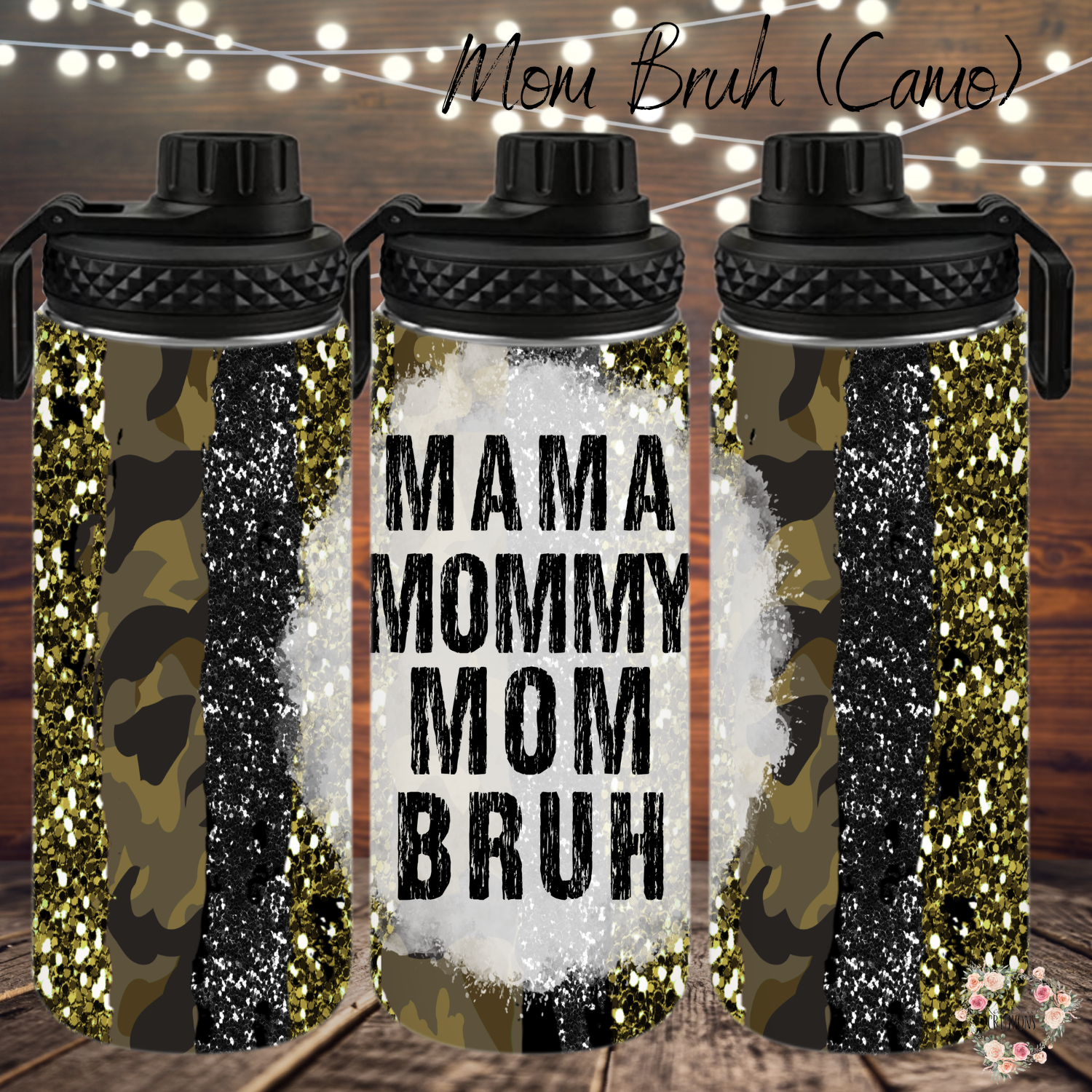 Mom Bruh Camo Tumbler – Funny Mom Life Cup – 20 oz & Multiple Sizes Available