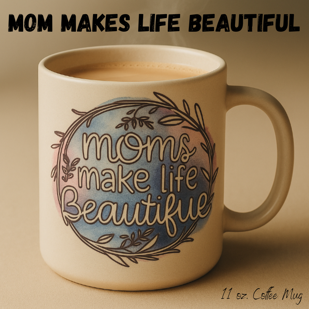 Love in Every Sip Mug – Mother’s Day Gift for Mom | Ceramic Coffee Mug & Travel Mug with Heartfelt Quotes