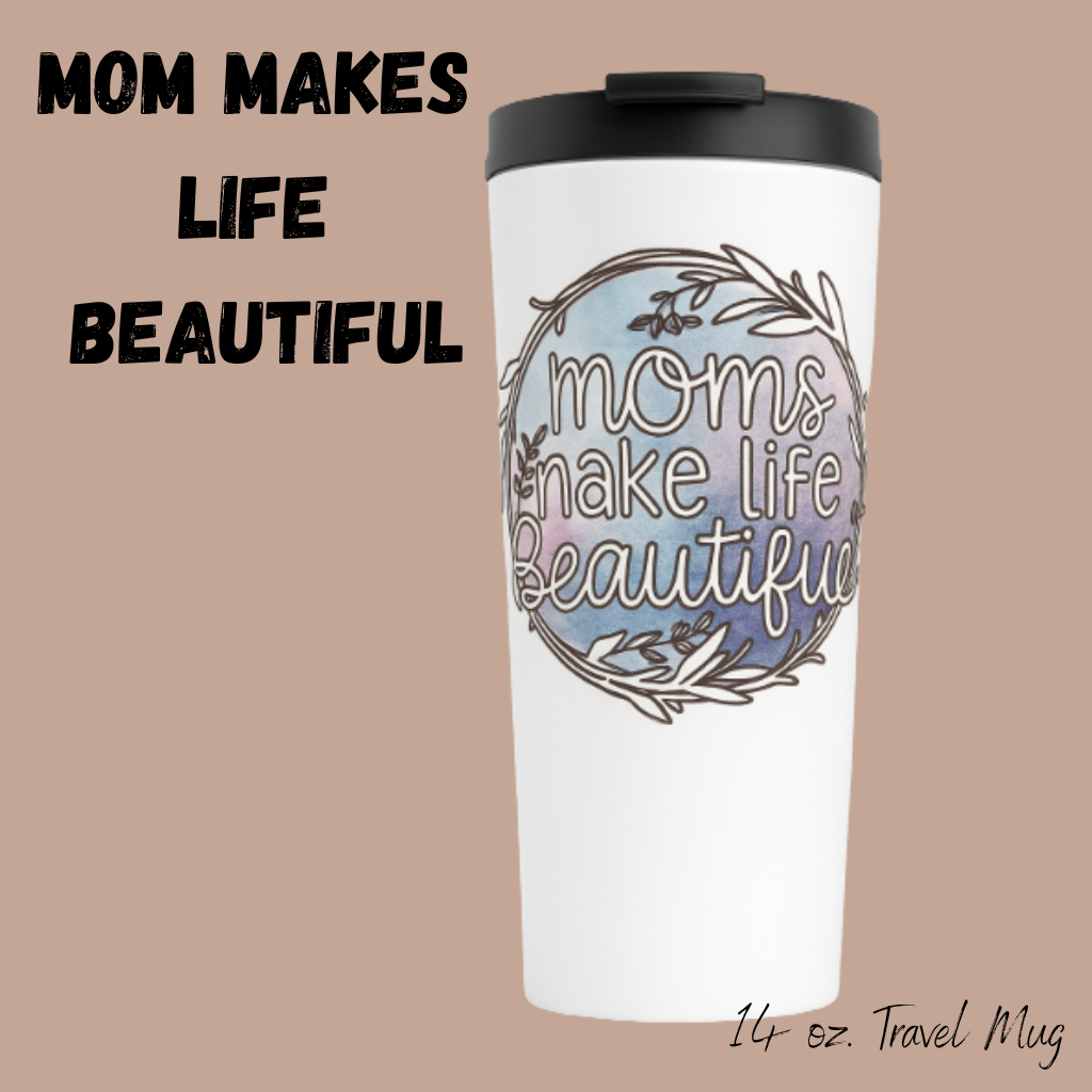 Love in Every Sip Mug – Mother’s Day Gift for Mom | Ceramic Coffee Mug & Travel Mug with Heartfelt Quotes