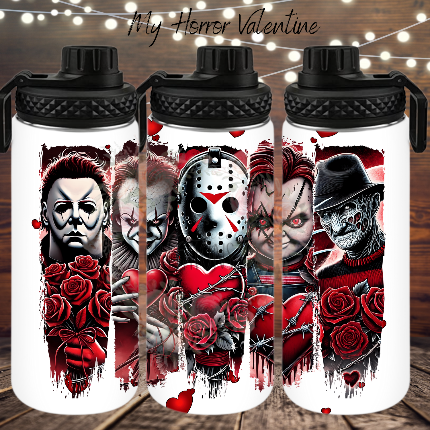 My Horror Valentine Tumbler – Horror Movie Cup | Spooky Valentine Gift for Horror Fans