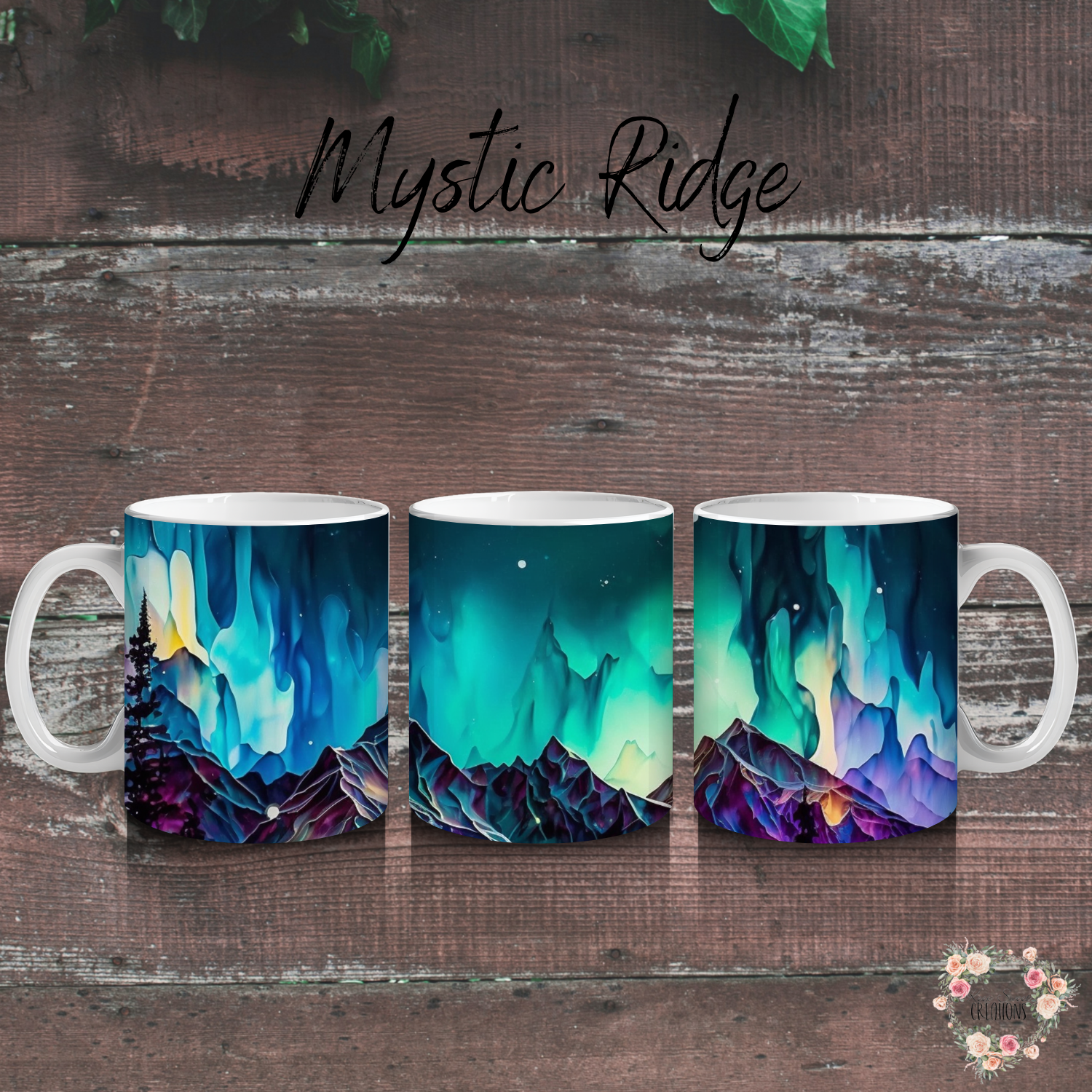 Northern Lights Collection - Mystic Ridge Tumblers & Mugs | Celestial Aurora Drinkware