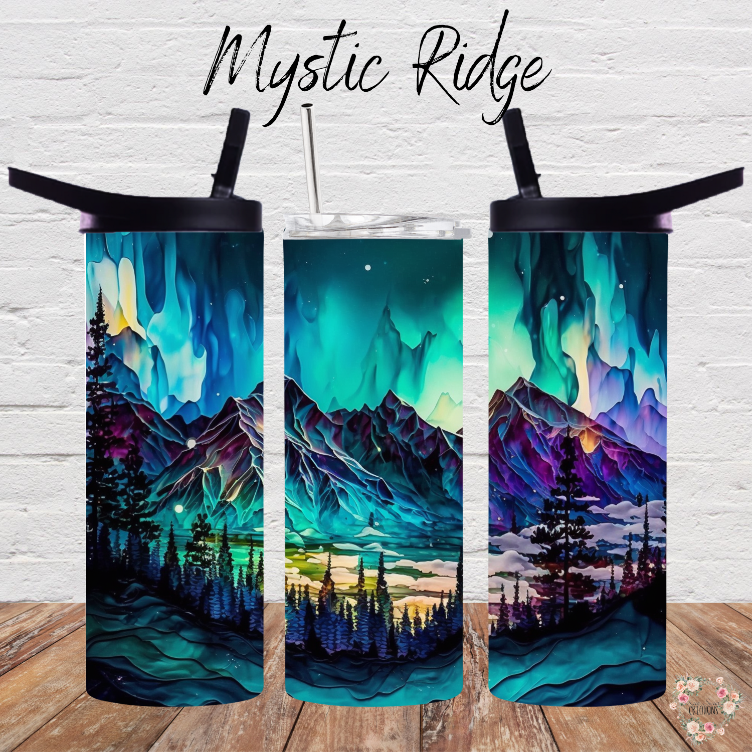 Northern Lights Collection - Mystic Ridge Tumblers & Mugs | Celestial Aurora Drinkware
