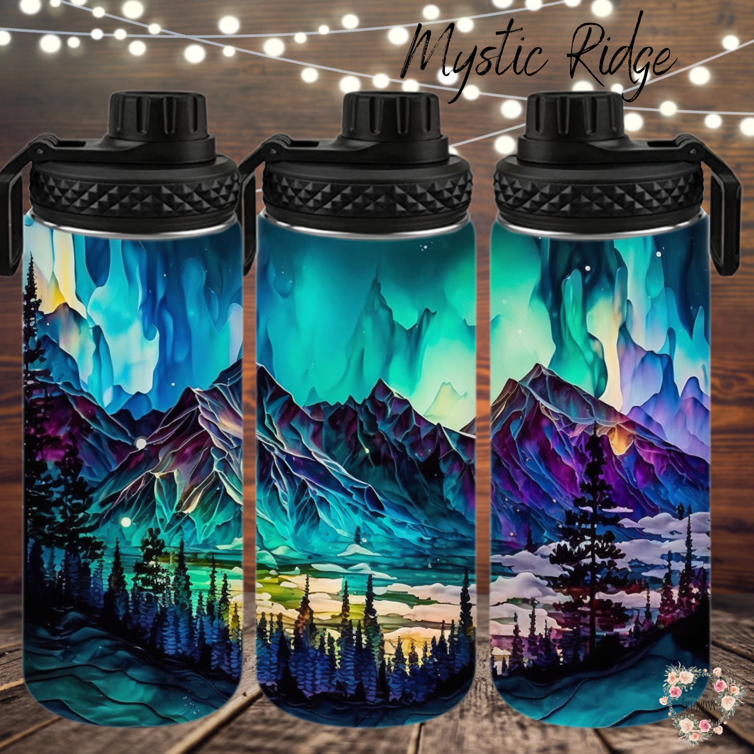 Northern Lights Collection - Mystic Ridge Tumblers & Mugs | Celestial Aurora Drinkware