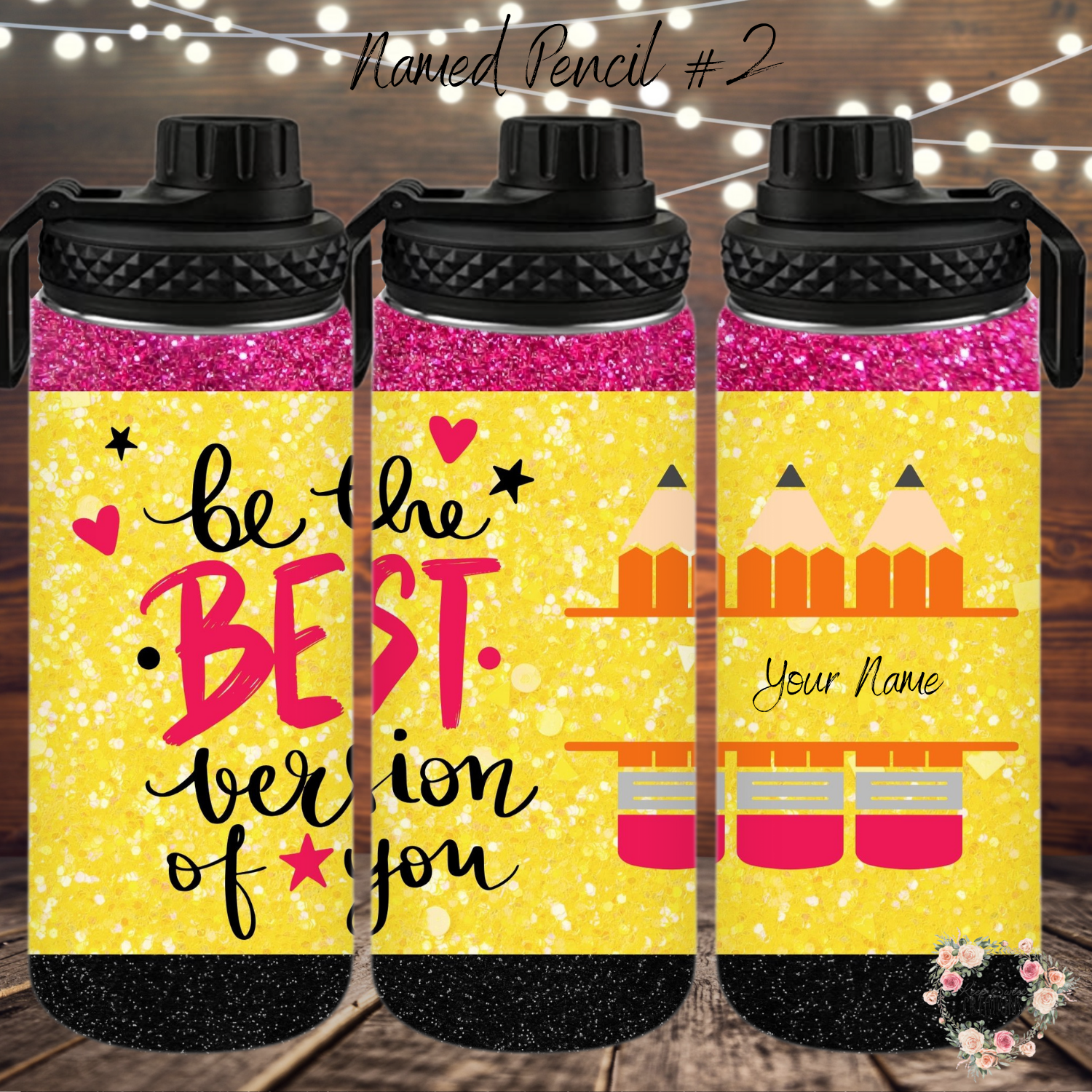 Personalized Teacher Pencil Tumbler – Custom Name Gift