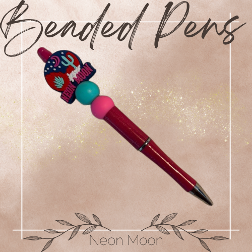 Custom Beaded Pens – Personalized Ballpoint Pen | Cute Beaded Pen Gift for Teachers, Moms & Stationery Lovers