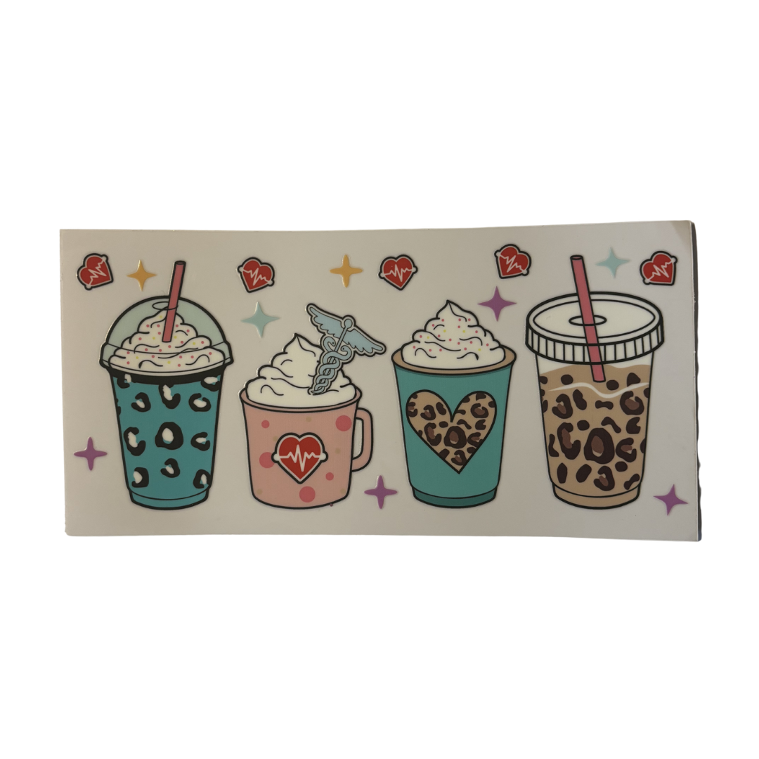 Nurse Leopard Coffee - WRAP